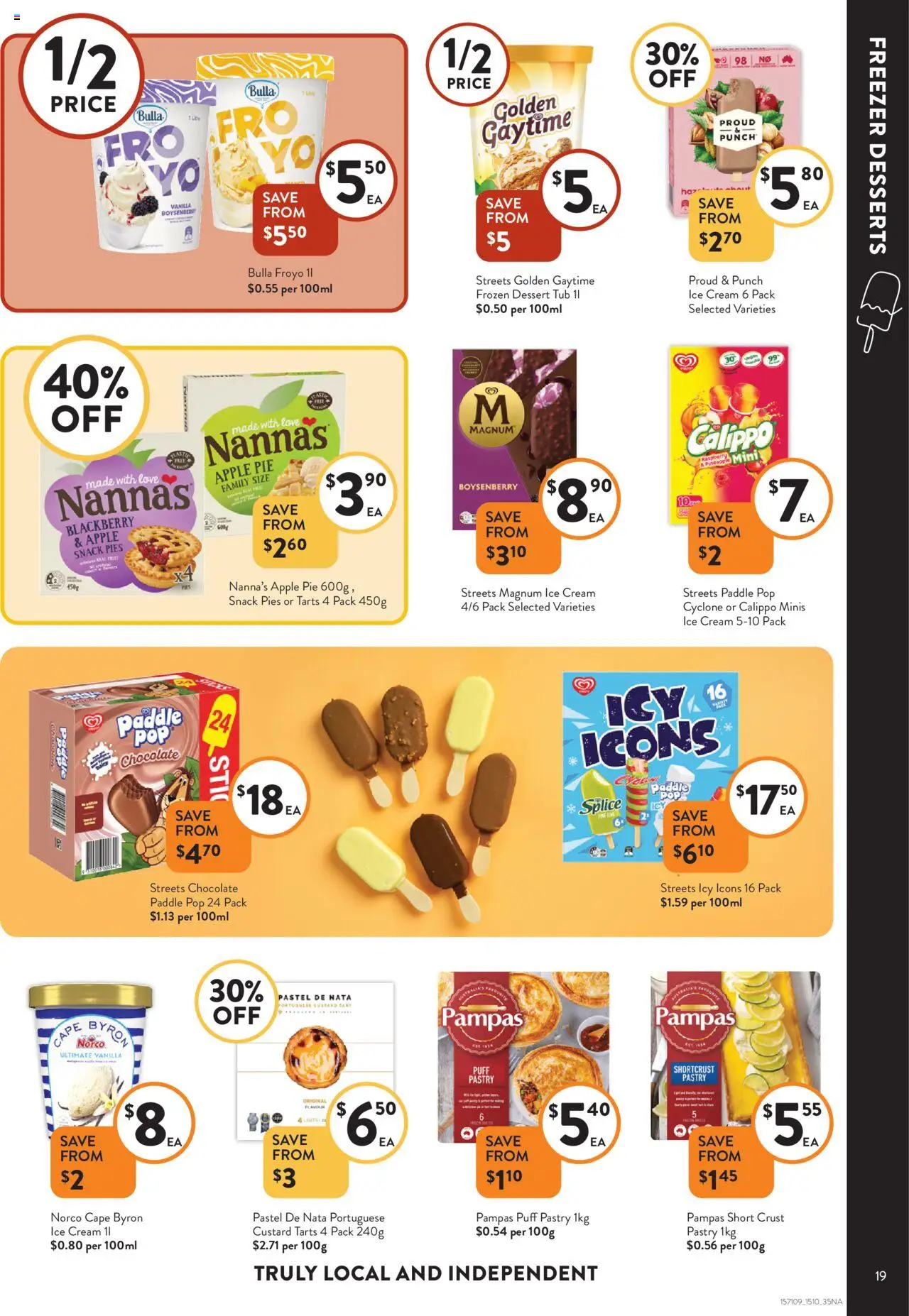 Foodworks catalogue - valid from 15.10.2025 | Page: 19 | Products: Cream, Pastry, Ice cream, Pies
