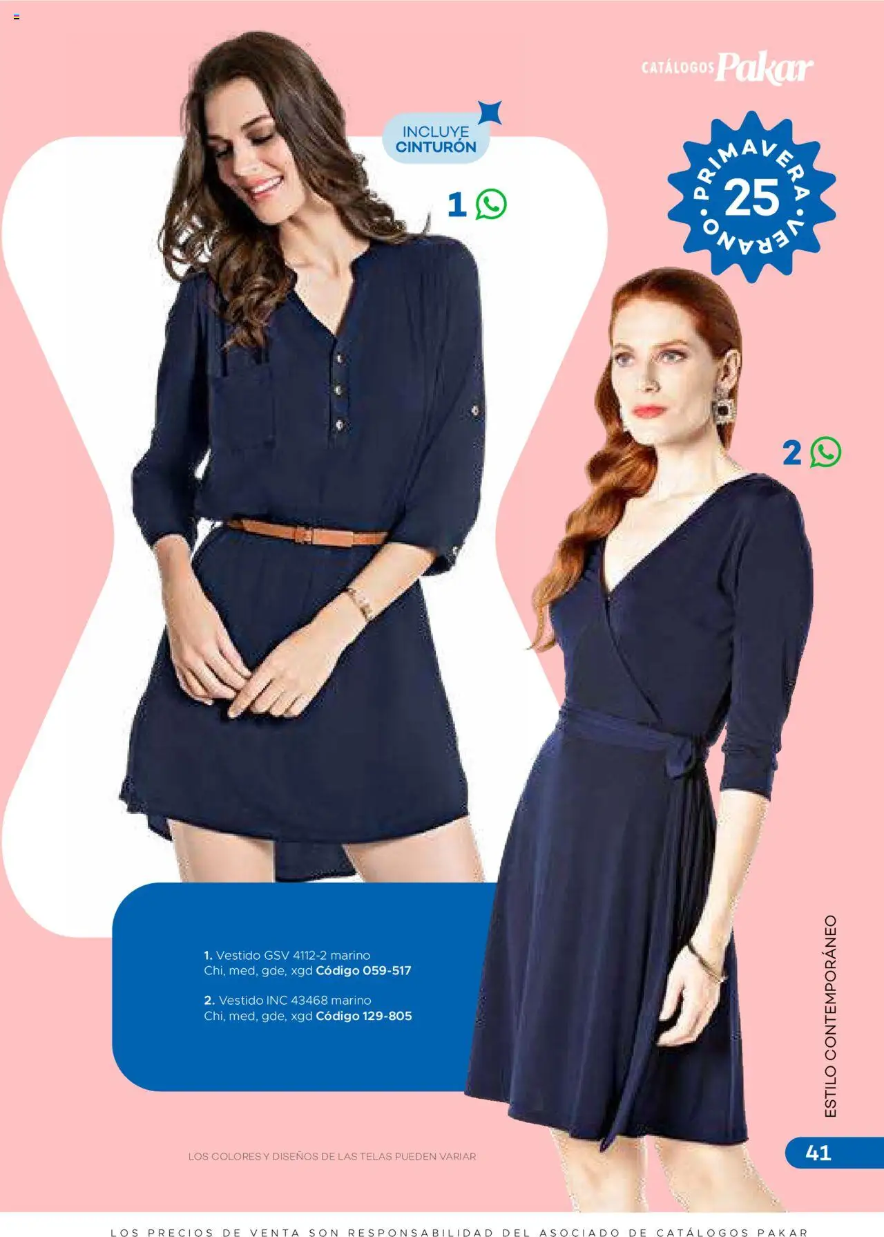 Nuevas ofertas de SC Pakar válidas en toda la República Mexicana desde el 31.01.2025. ¡Encuentra las mejores ofertas en SC Pakar catálogo Ropa! | Página: 41 | Productos: Cinturón, Vestido