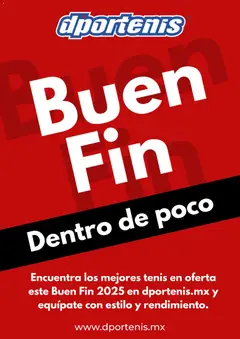 Vista previa de Dportenis Buen Fin aviso, nuevo folleto de la tienda, válido en México a partir del 22.10.2025