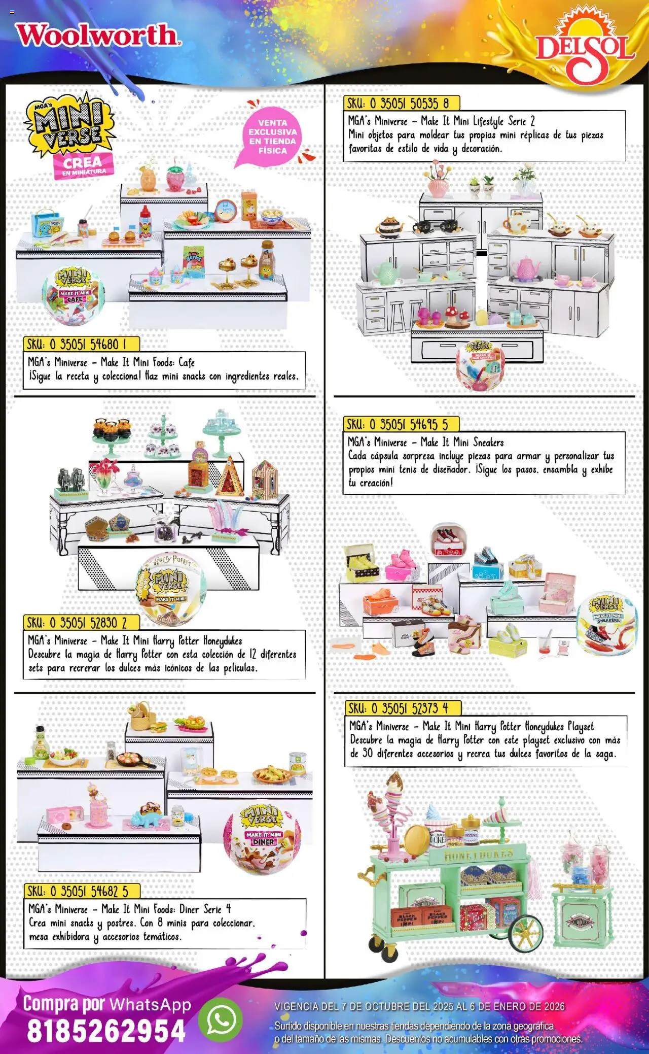 Nuevas ofertas de Del Sol y Woolworth válidas en toda la República Mexicana desde el 07.10.2025. ¡Encuentra las mejores ofertas en Del Sol y Woolworth - Catálogo Castillo Del Juguete! | Página: 62 | Productos: Tenis, Café, Dulces, Mate