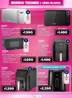 Nuevas ofertas de Soriana válidas en toda la República Mexicana desde el 28.08.2025. ¡Encuentra las mejores ofertas en Soriana - Mundo Techno Súper Nacional! | Página: 15 | Productos: Microondas, Freidora, Té, Reloj
