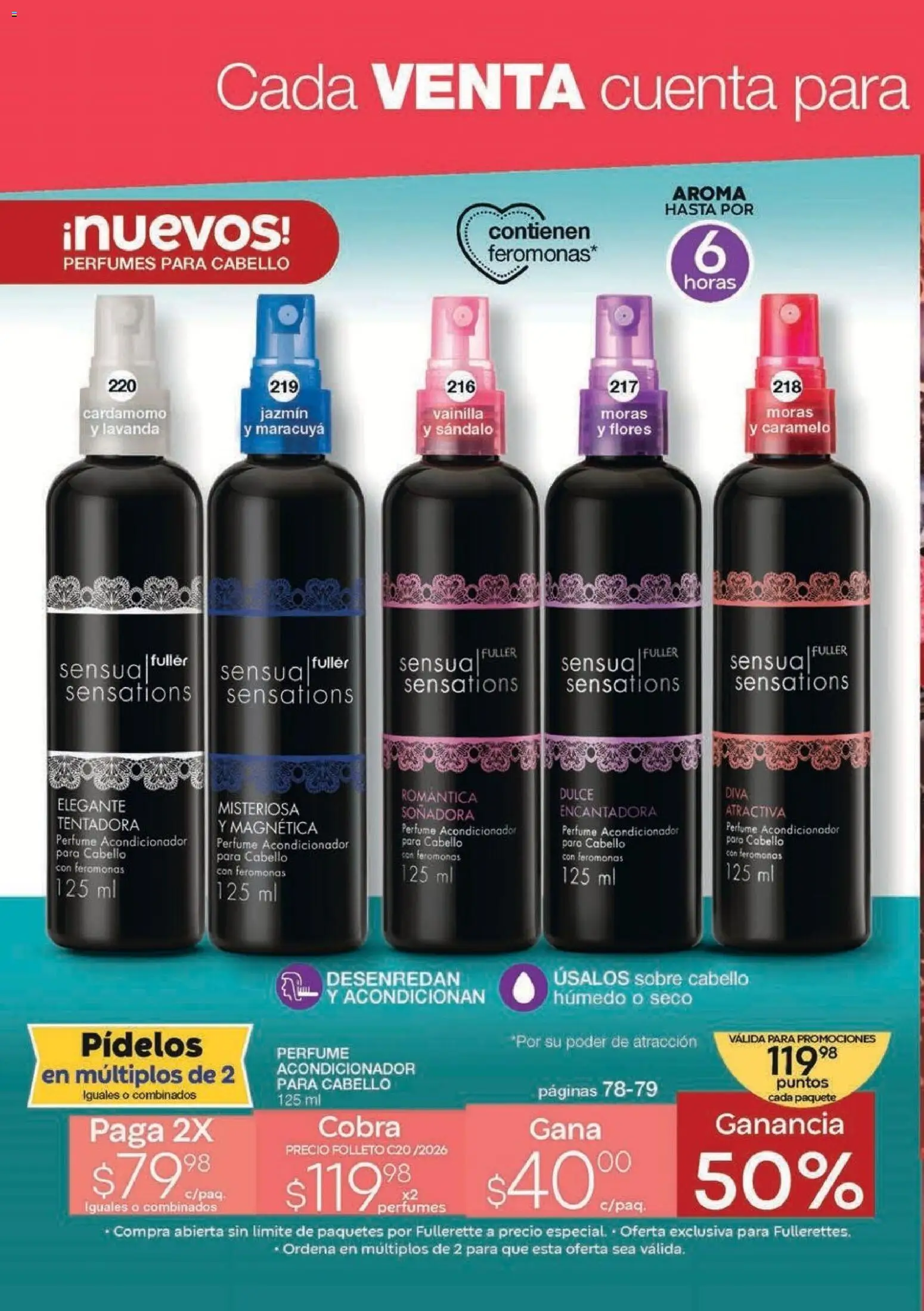 Nuevas ofertas de Fuller válidas en toda la República Mexicana desde el 07.01.2026. ¡Encuentra las mejores ofertas en Fuller Revista Gana Más C20! | Página: 24 | Productos: Perfume, Acondicionador, Sobre