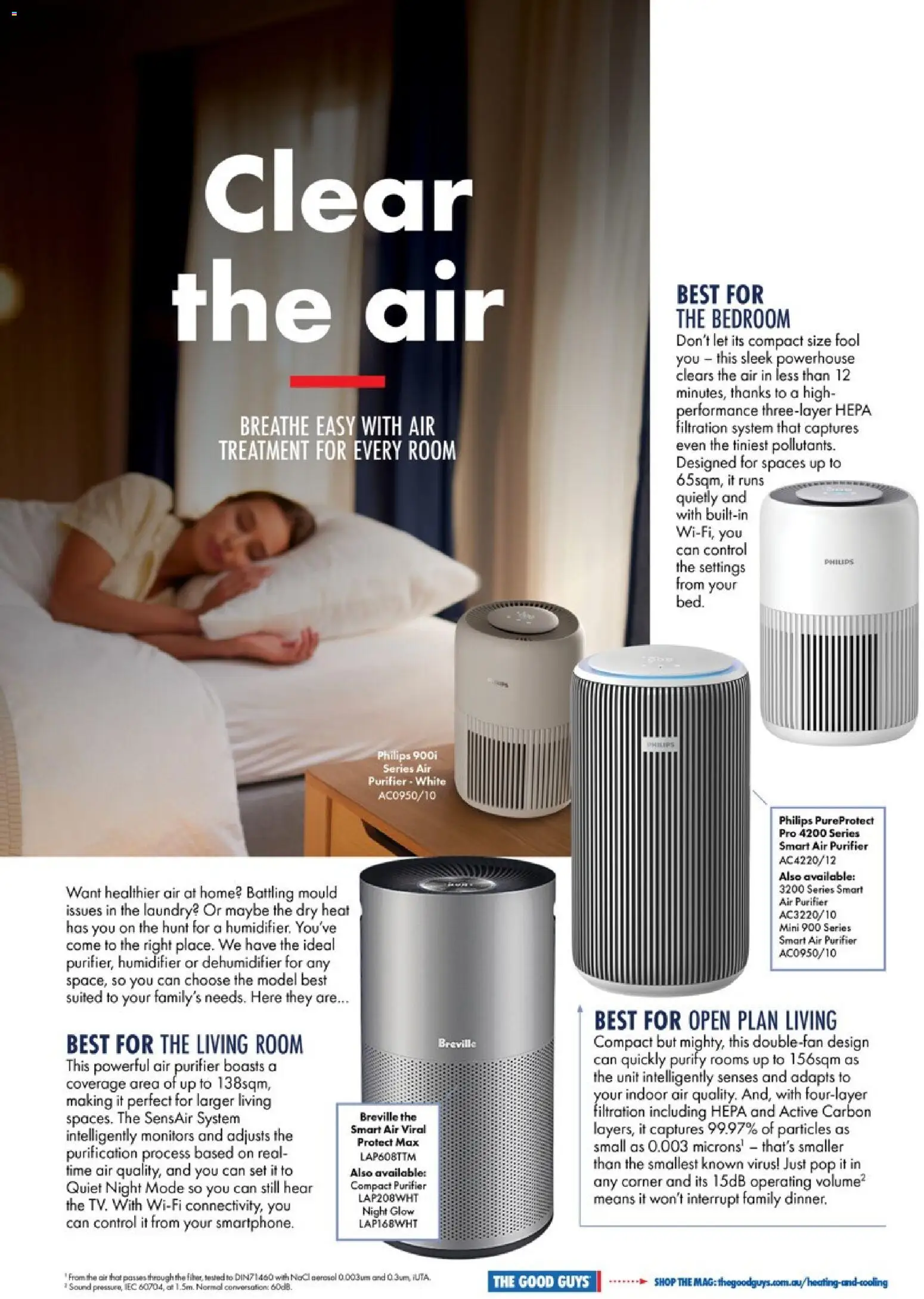 The Good Guys catalogue - valid from 06.11.2025 | Page: 8 | Products: Dehumidifier, Laundry, Air purifier, Treatment