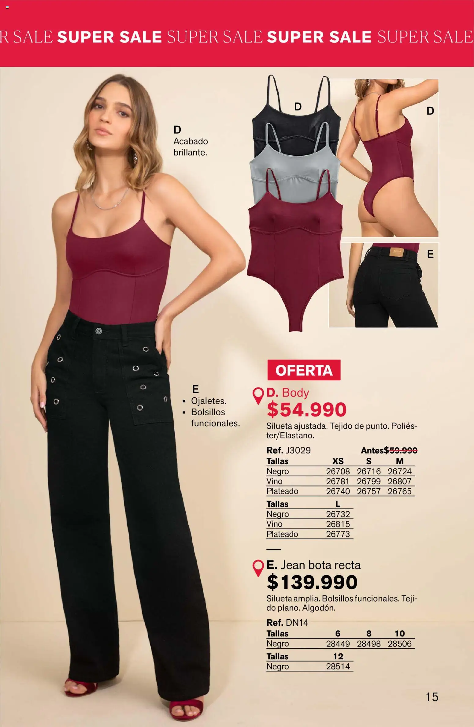 Leonisa revista - valida desde el 24.02.2026 | Página: 15 | Productos: Body, Jean, Vino