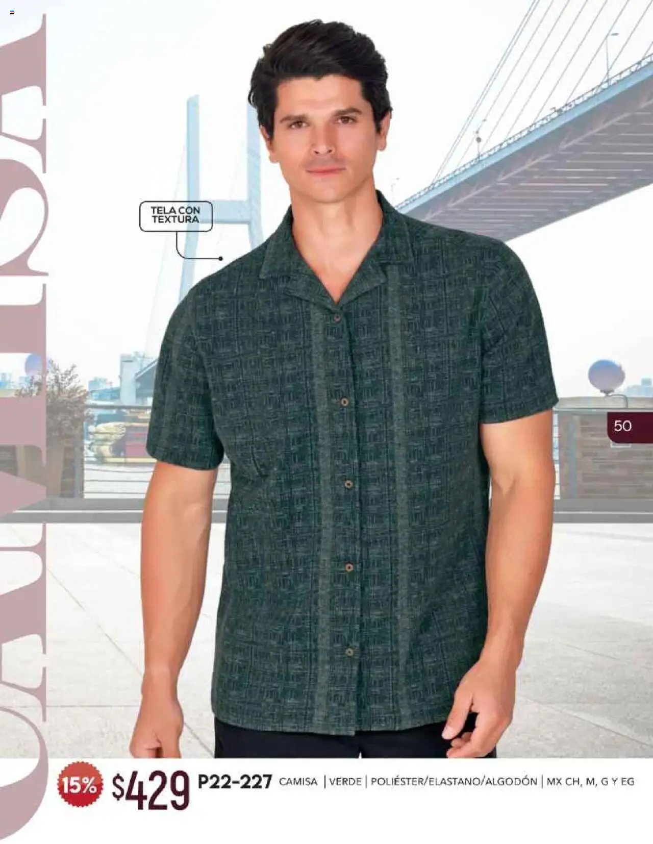 Nuevas ofertas de Cklass válidas en toda la República Mexicana desde el 01.10.2025. ¡Encuentra las mejores ofertas en Cklass - Catálogo Especial Caballero! | Página: 51 | Productos: Camisa