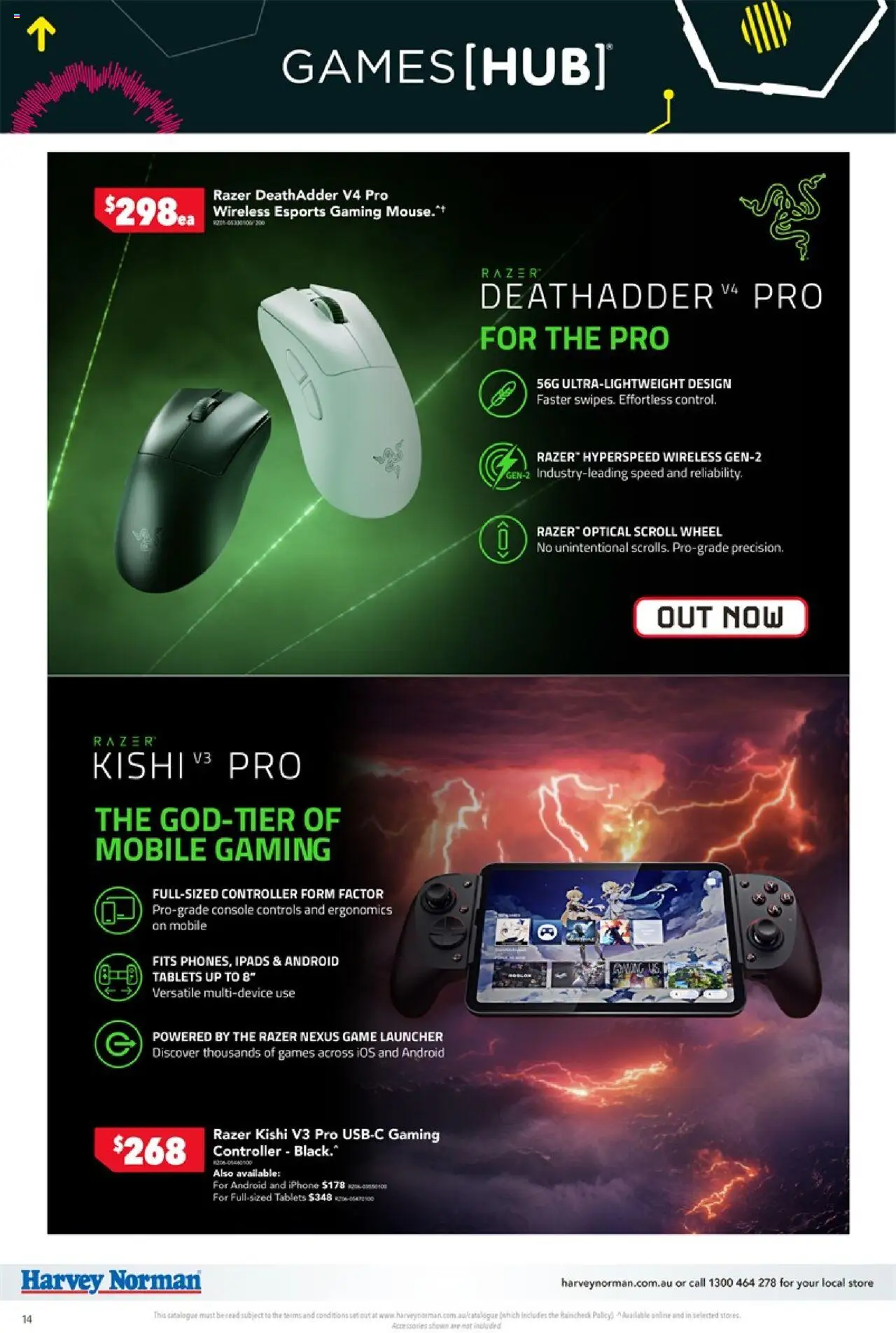 Harvey Norman catalogue - valid from 08.08.2025 | Page: 14 | Products: Accessories, Controller, Mouse, Tablets