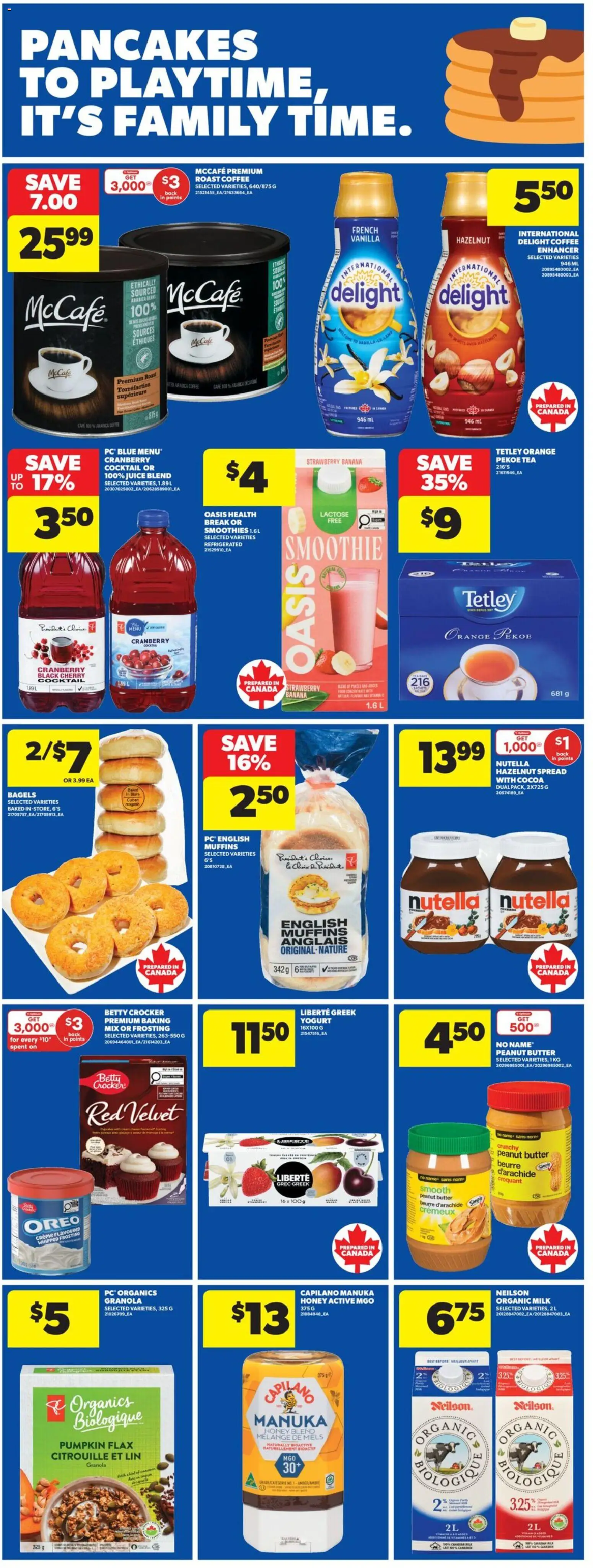 Real Canadian Superstore flyer valid from 12.02.2026 | Page: 10 | Products: Butter, Yogurt, Pumpkin, Juice