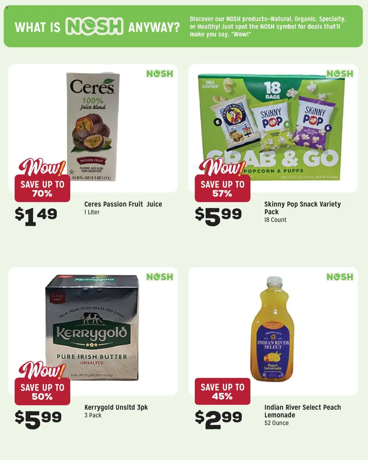 Grocery Outlet Weekly Ad - MD - valid from 10.09.2025 | Page: 3 | Products: Milk, Butter, Juice, Peach