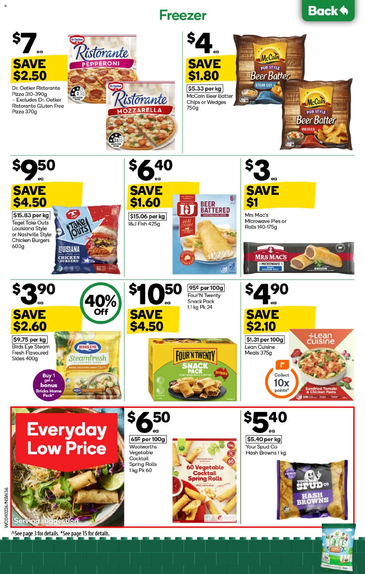 Woolworths catalogue - valid from 04.02.2026 | Page: 36 | Products: Beer, Chicken, Sausage, Microwave