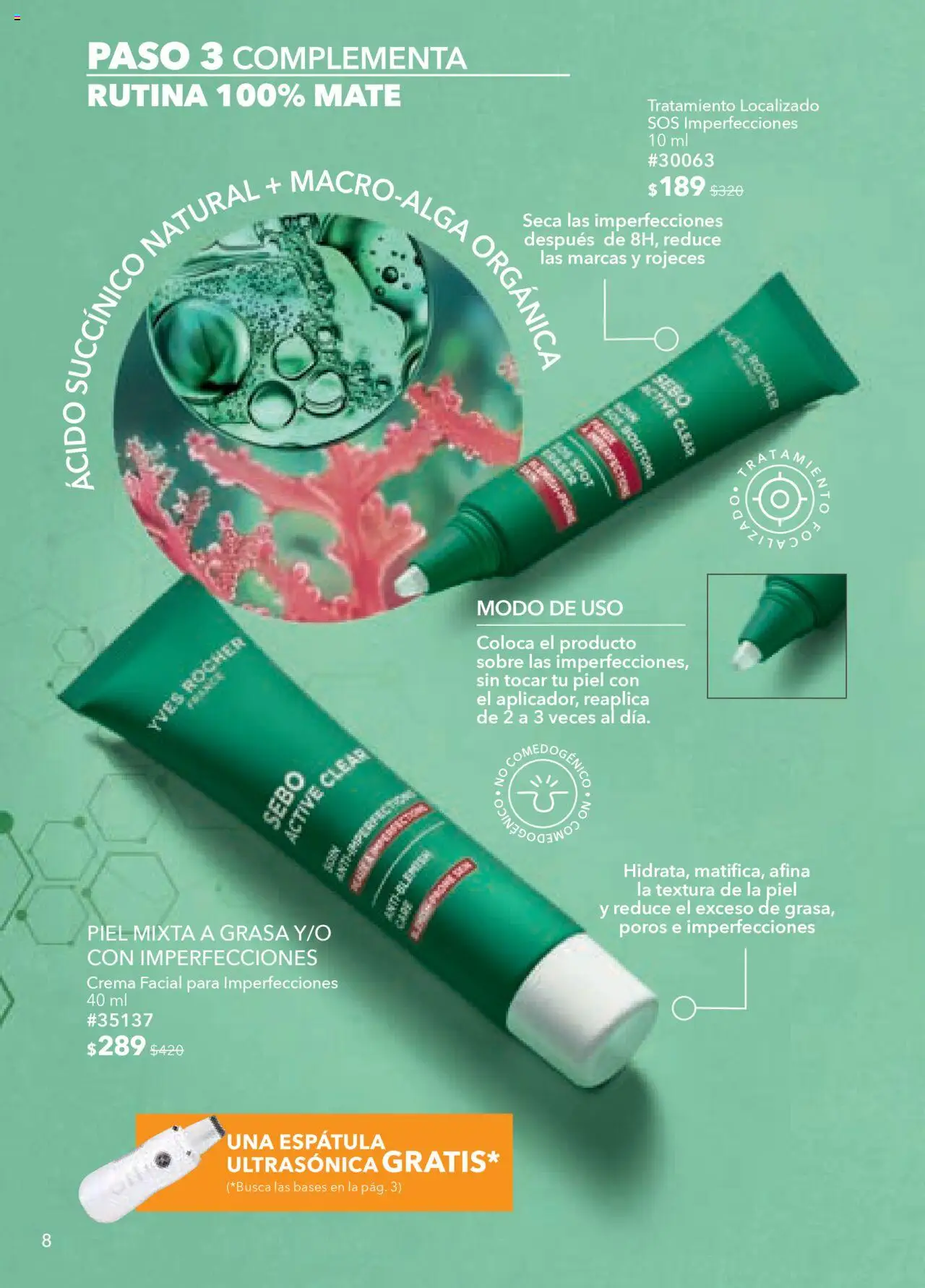 Nuevas ofertas de Yves Rocher válidas en toda la República Mexicana desde el 05.08.2025. ¡Encuentra las mejores ofertas en Yves Rocher - Campaña 11 2025! | Página: 8 | Productos: Crema, Espátula, Mate, Sobre