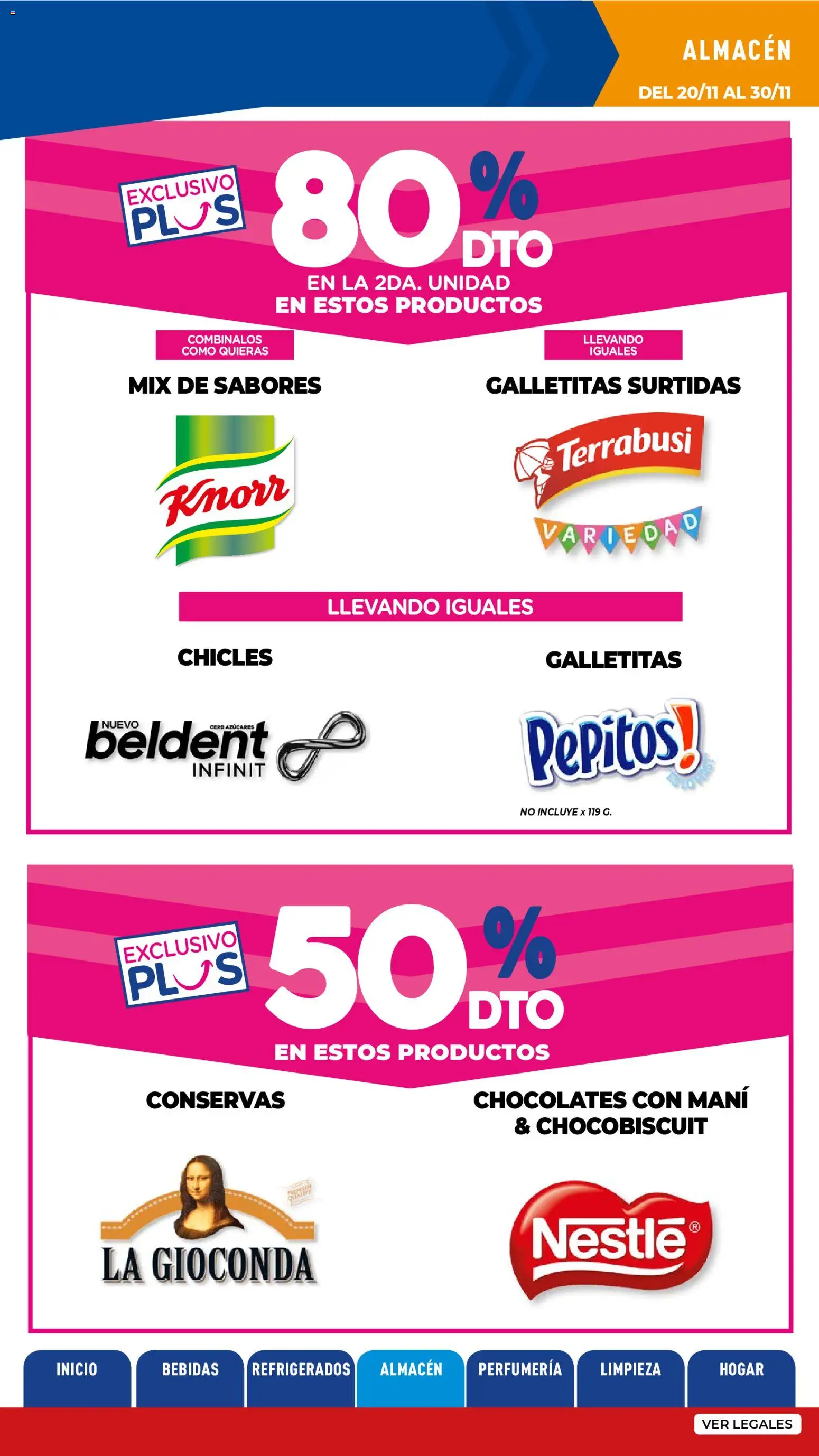 La Anonima catálogo │ válido desde el 20.11.2025 | Página: 18 | Productos: Galletitas, Chicles, Mani