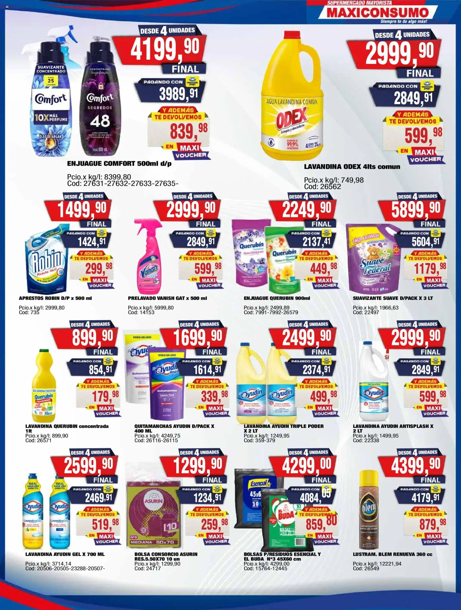 Maxiconsumo ofertas │ válido desde el 20.04.2026 | Página: 21 | Productos: Perfume, Agua, Ropa, Té