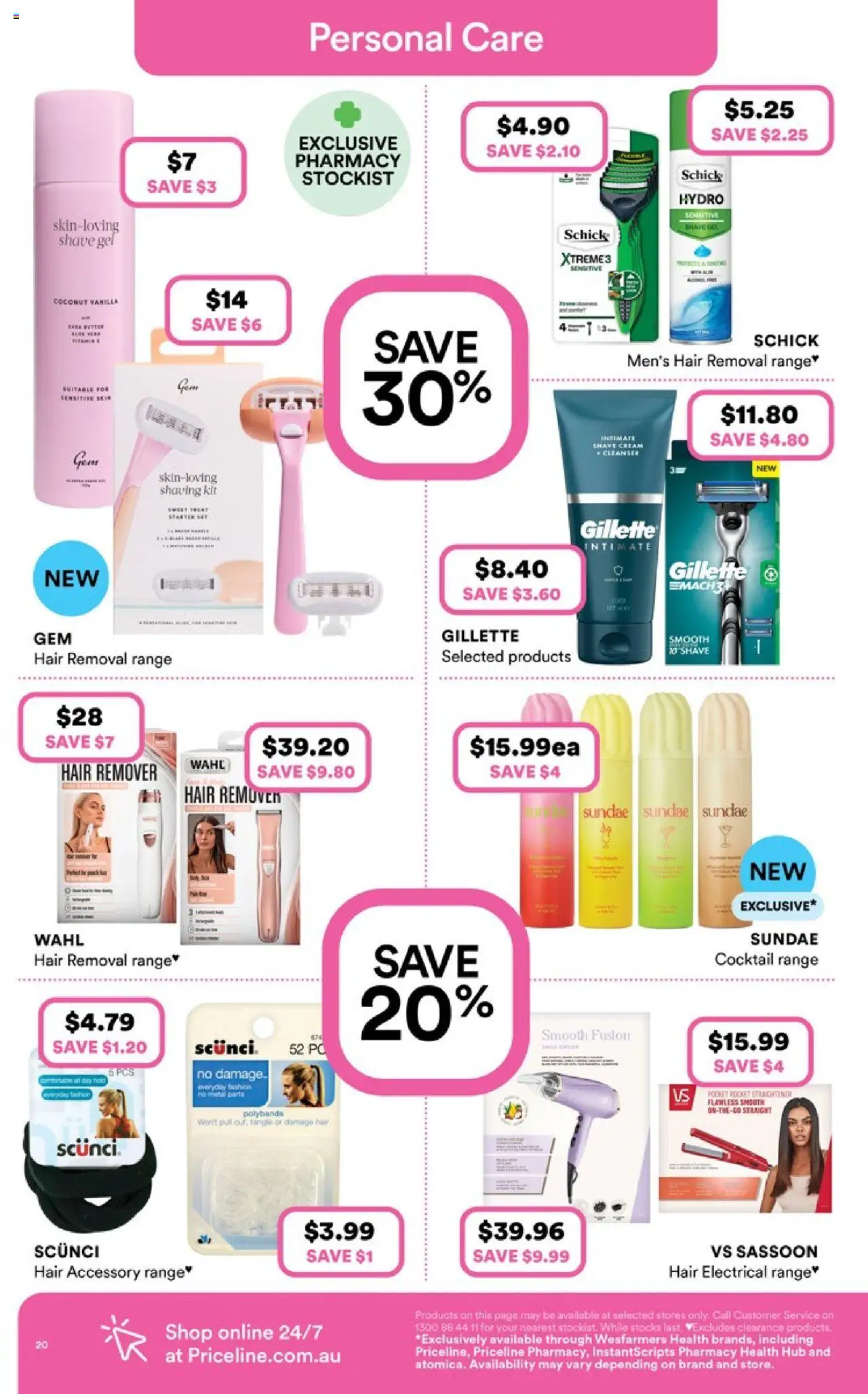 Priceline Pharmacy catalogue - valid from 11.09.2025 | Page: 20 | Products: Pc, Hair removal, Dryer, Sensitive skin