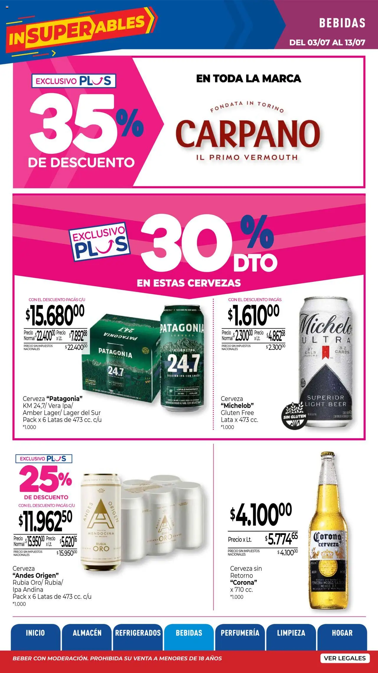 La Anonima - Insuperables - z5 │ válido desde el 03.07.2025 | Página: 21 | Productos: Cerveza