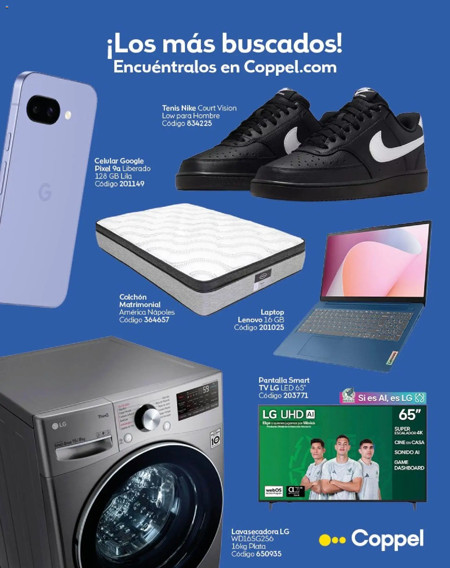 Nuevas ofertas de Coppel válidas en toda la República Mexicana desde el 10.01.2026. ¡Encuentra las mejores ofertas en Coppel catálogo Invierno! | Página: 2 | Productos: Tenis, Colchón