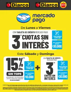 Vista previa Diarco - Cuotas Y 15% Off Mercado Pago válido desde el 08.11.2025
