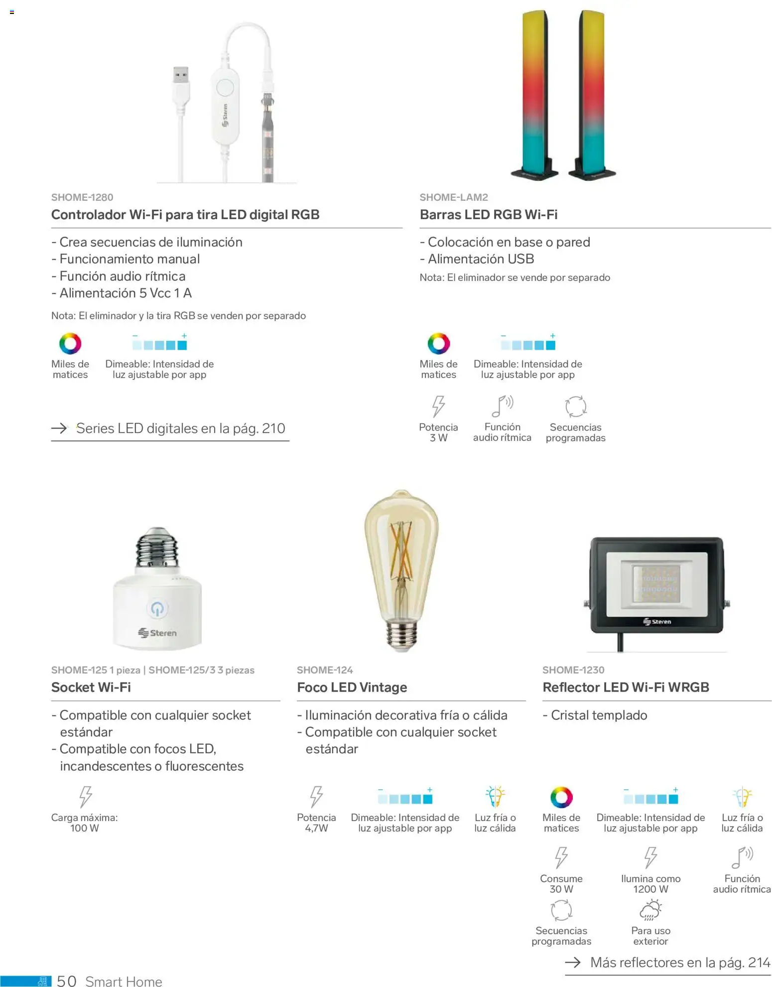 Nuevas ofertas de Steren válidas en toda la República Mexicana desde el 01.01.2026. ¡Encuentra las mejores ofertas en Steren catálogo! | Página: 62 | Productos: Reflector, Usb, Audio, Foco