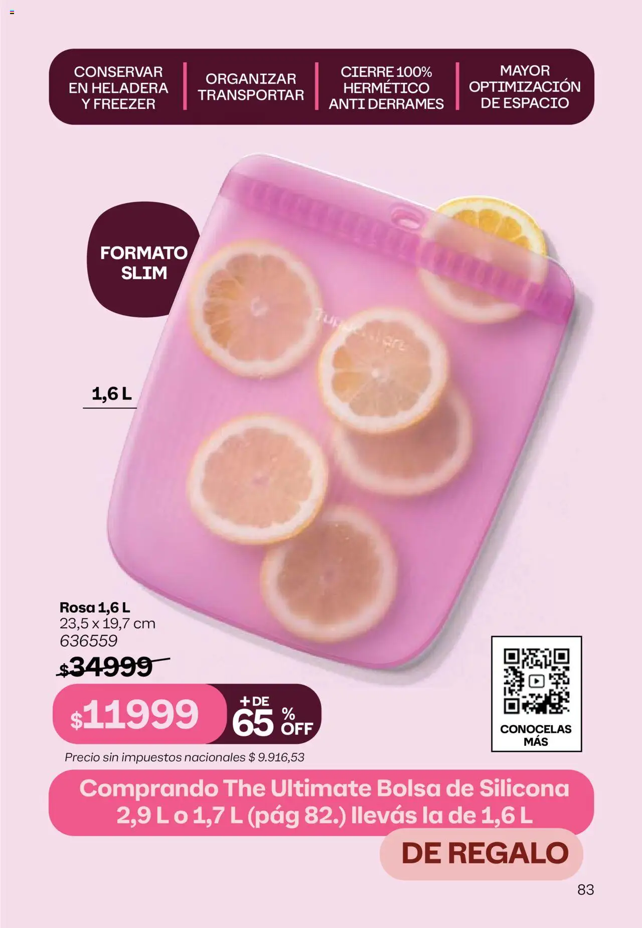 Tupperware Folleto │ válido desde el 11.08.2025 | Página: 84 | Productos: Bolsa, Heladera, Freezer