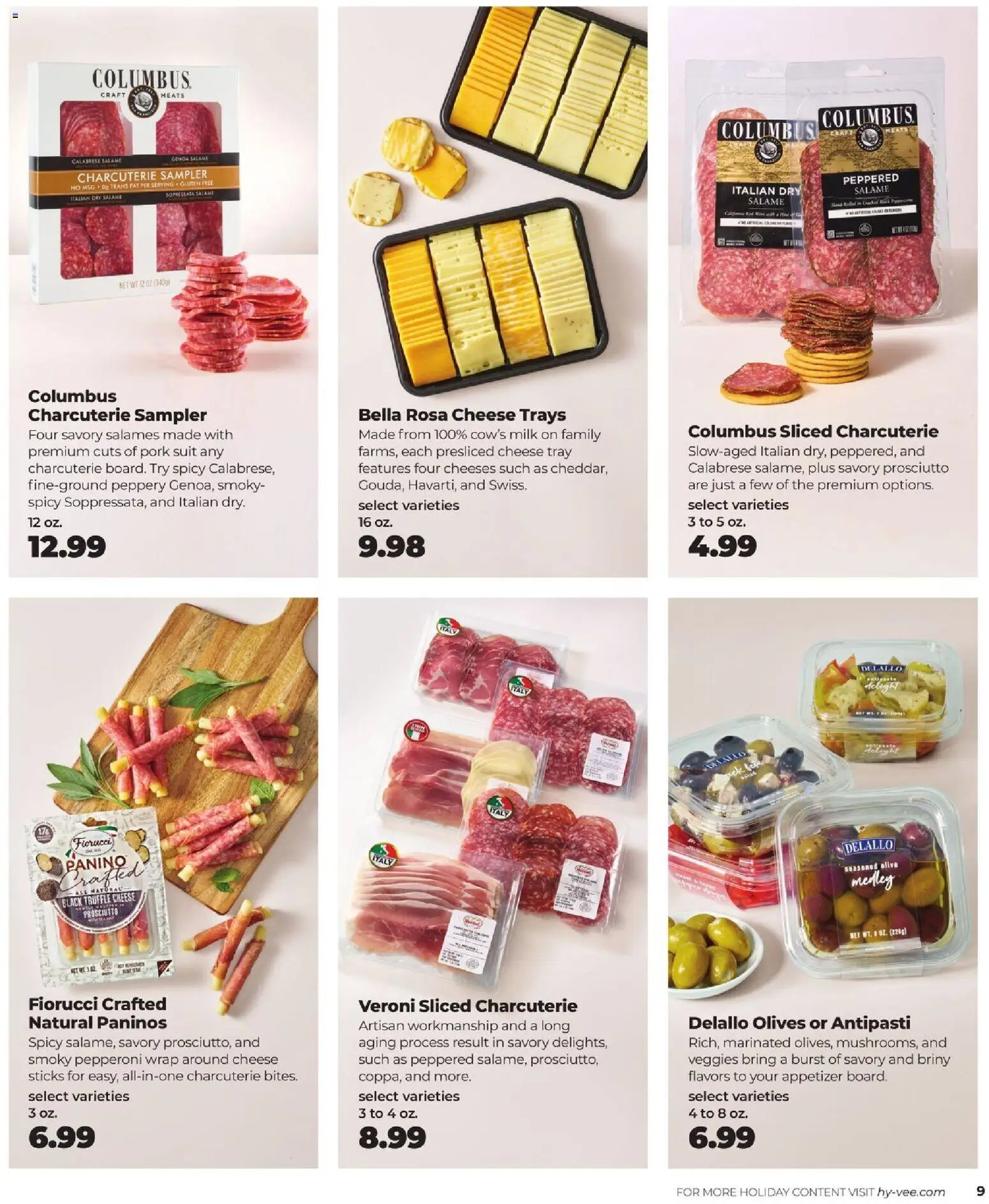 HyVee Holiday Entertaining - valid from 10.11.2025 | Page: 11 | Products: Milk, Cheese, Pork, Suit