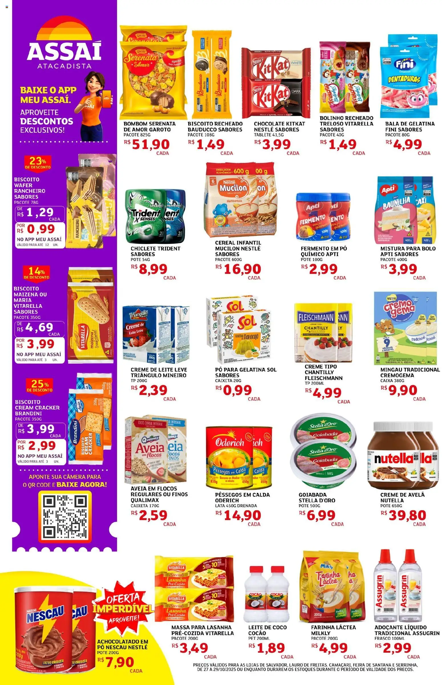 Assaí Atacadista Folheto - válido de 27.10.2025 | Página: 4 | Produtos: Forno, Maracujá, Massa, Lasanha