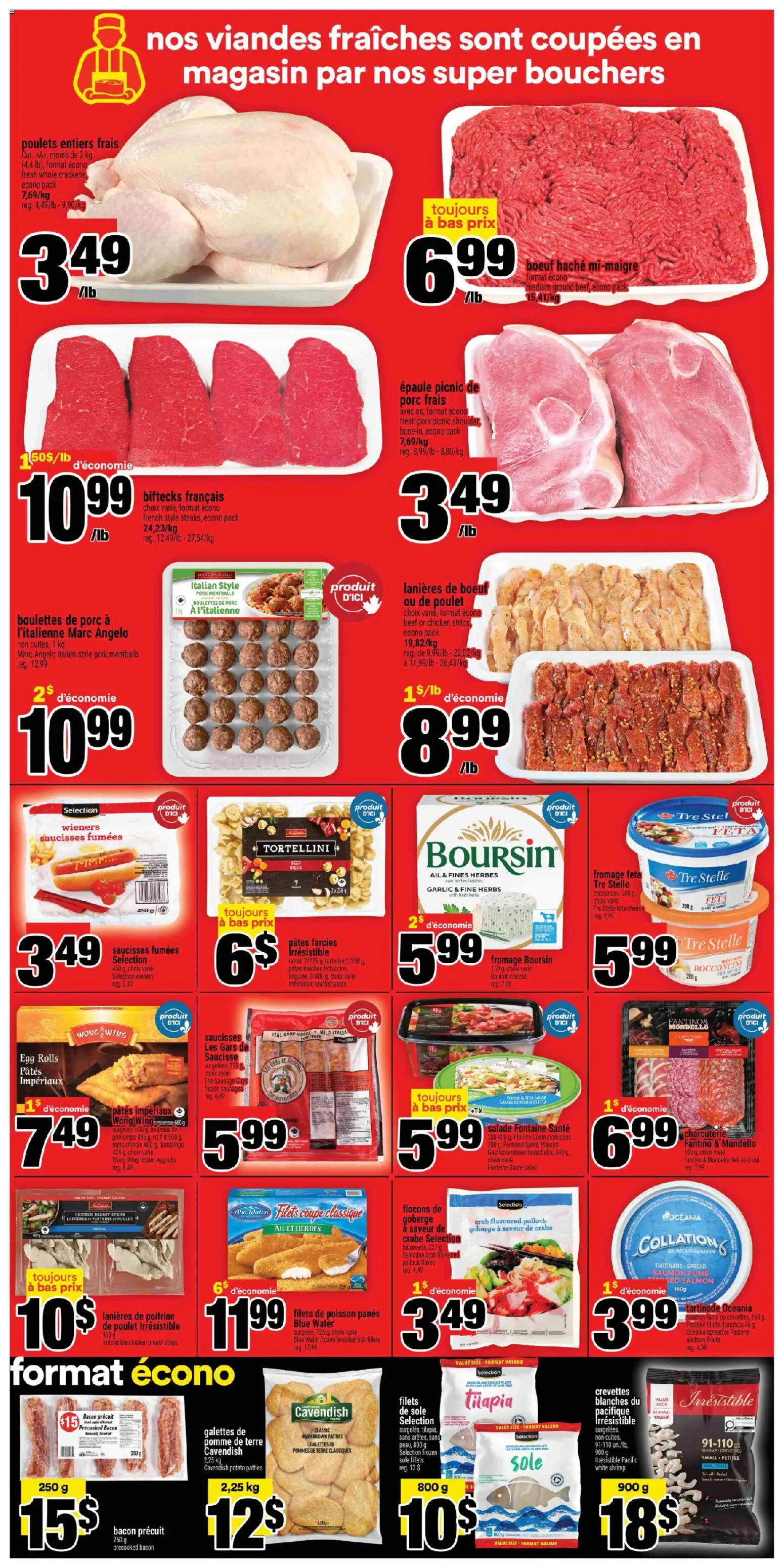 Super C flyer valid from 01.01.2026 | Page: 4 | Products: Beef, Flakes, Salad, Pork