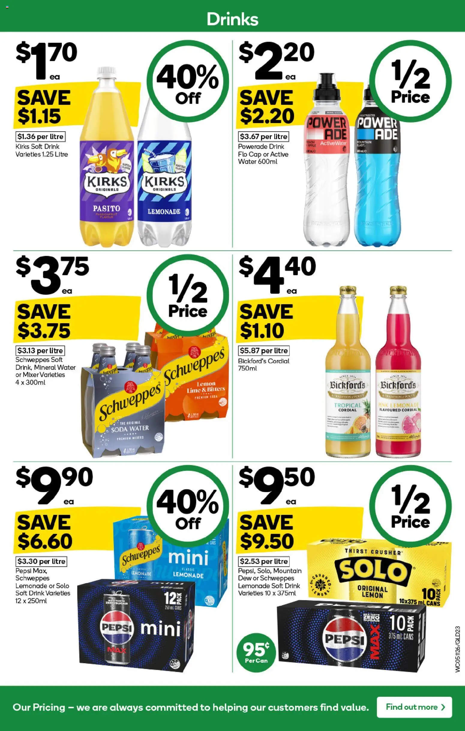 Woolworths catalogue - valid from 05.11.2025 | Page: 23 | Products: Pepsi, Lemon, Lime, Mixer