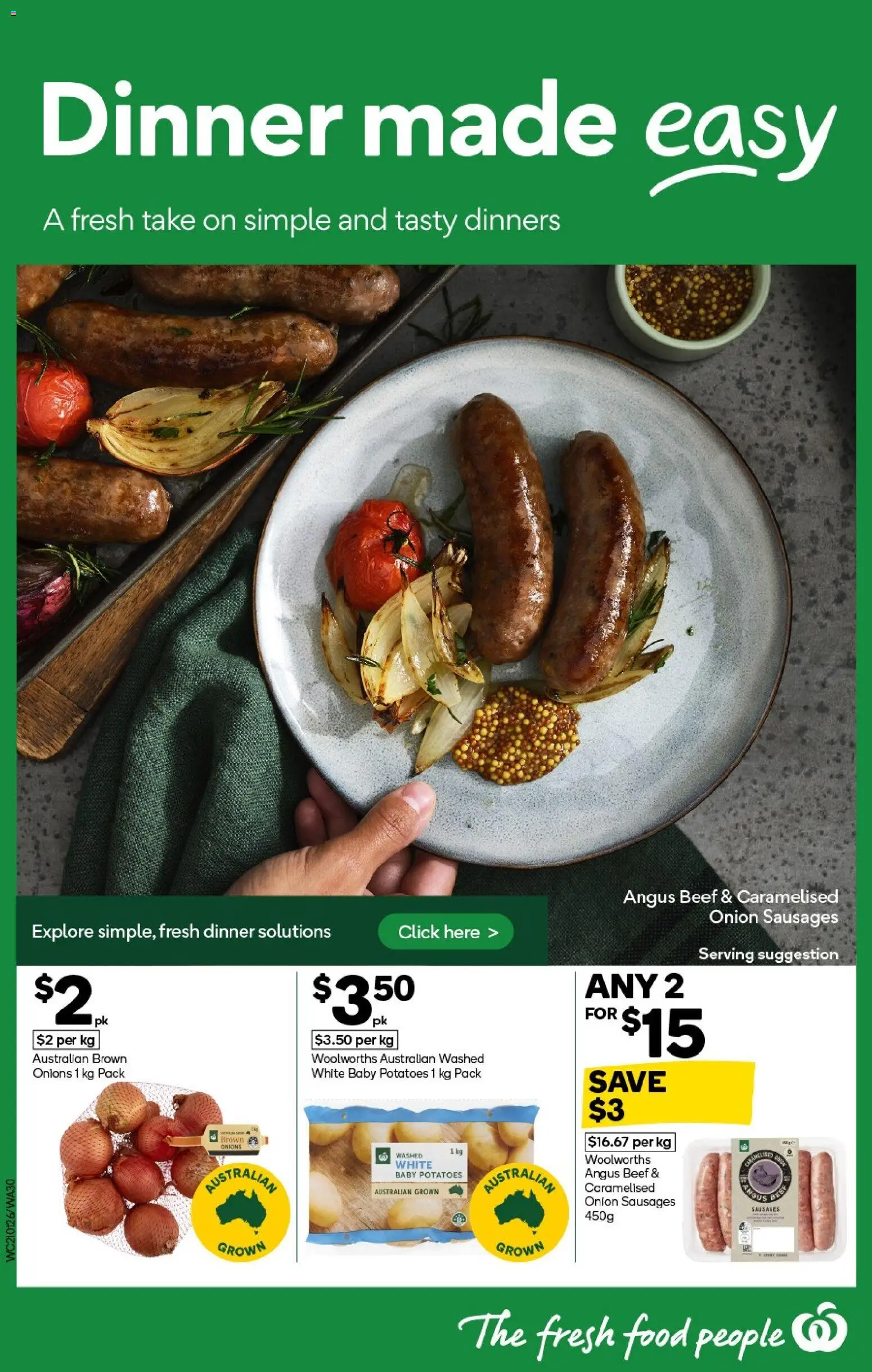 Woolworths catalogue - valid from 21.01.2026 | Page: 30 | Products: Beef, Potatoes, Onions, Bed