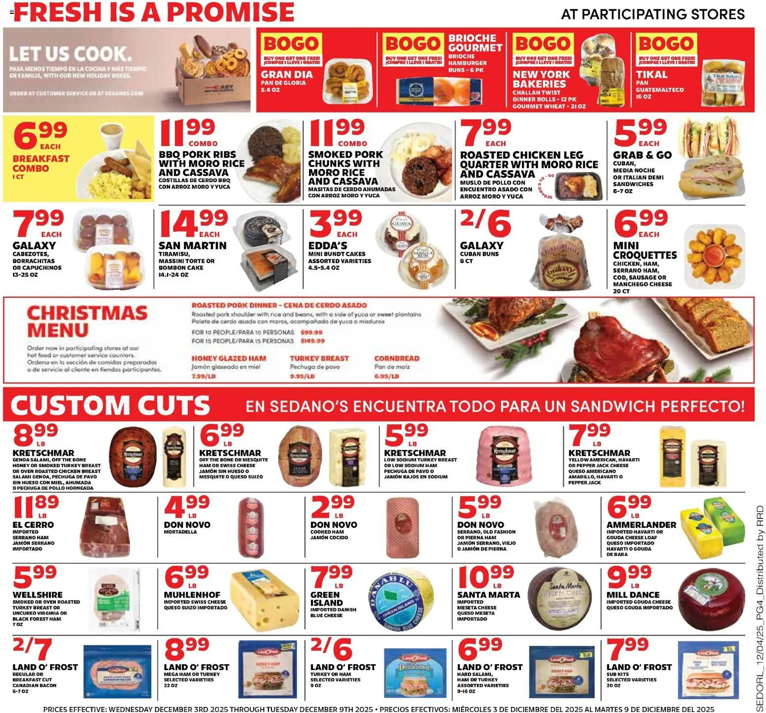 Sedano's Weekly Ad - valid from 03.12.2025 | Page: 4 | Products: Cheese, Salami, Pork, Pepper