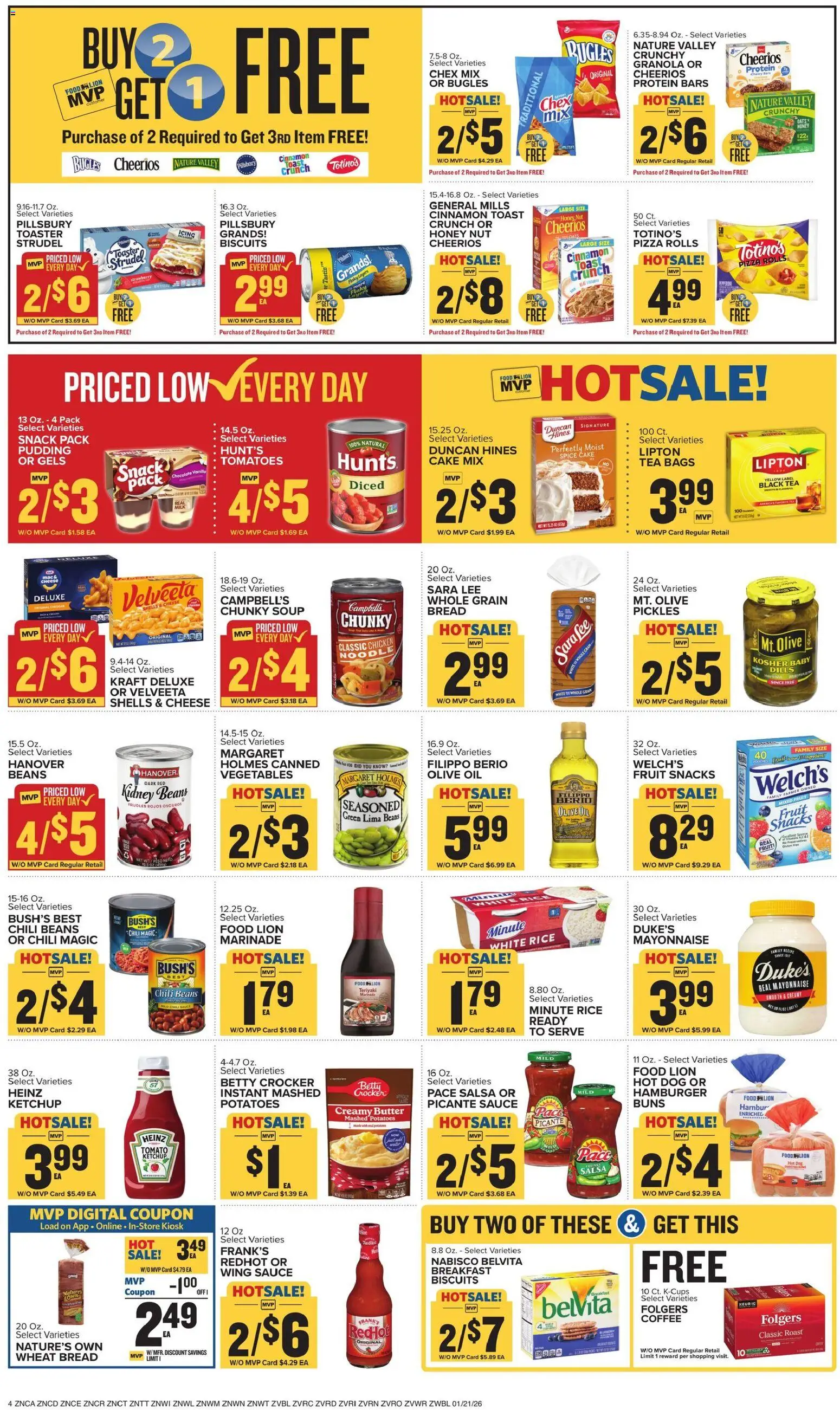 Food Lion Weekly Ad - valid from 21.01.2026 | Page: 7 | Products: Cheese, Oil, Tomatoes, Vegetables
