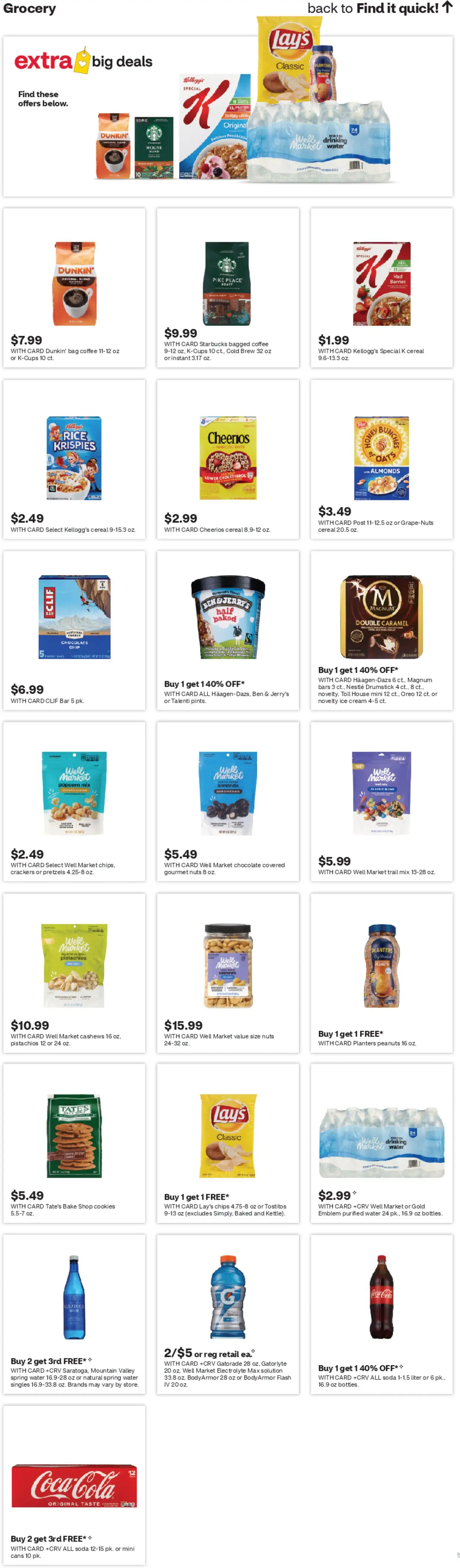 CVS Pharmacy Weekly Ad - WA - valid from 29.03.2026 | Page: 16 | Products: Chips, Ice cream, Water, Chocolate Chip