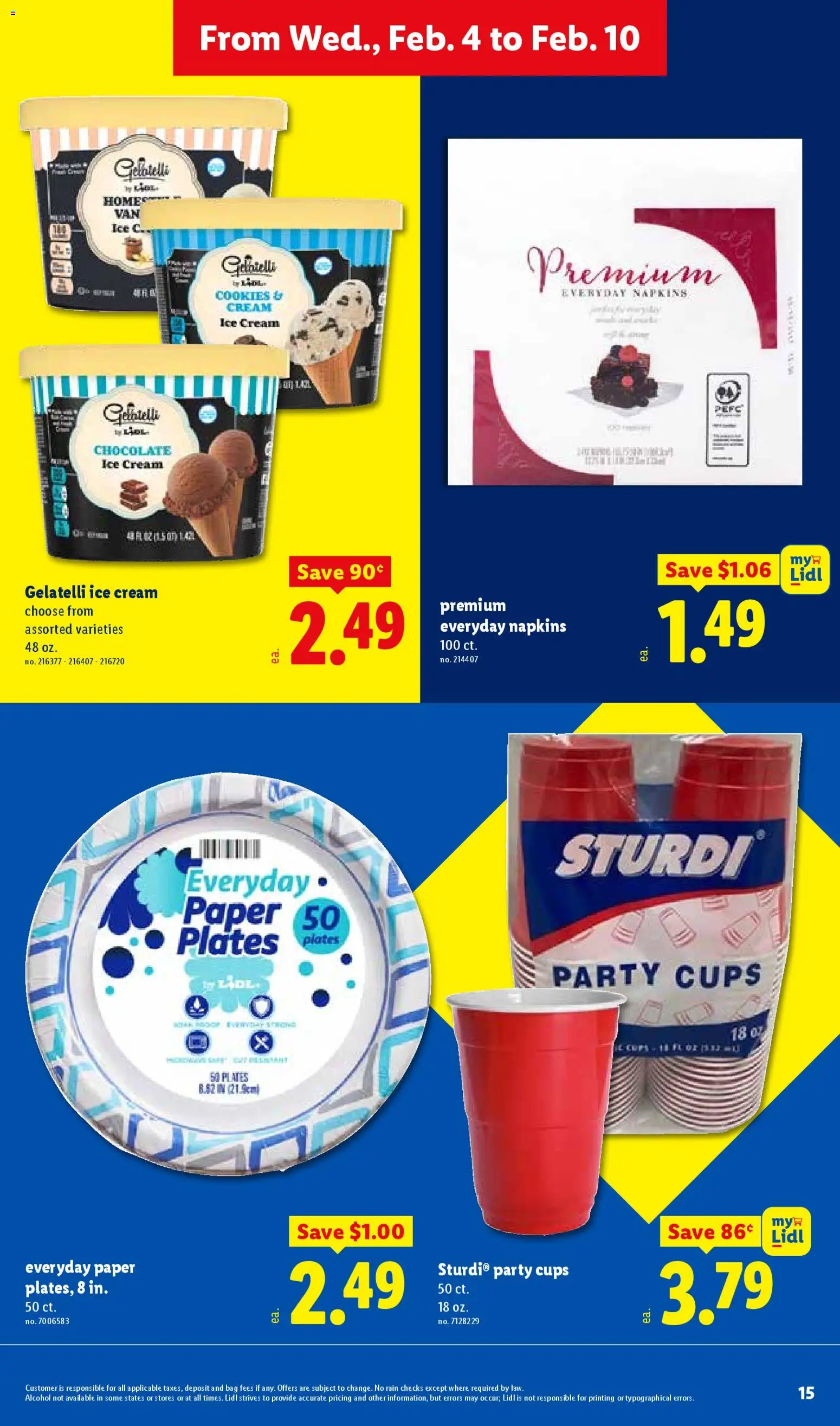 Lidl Weekly Ad - valid from 04.02.2026 | Page: 15 | Products: Chocolate, Cream, Cookies, Bag