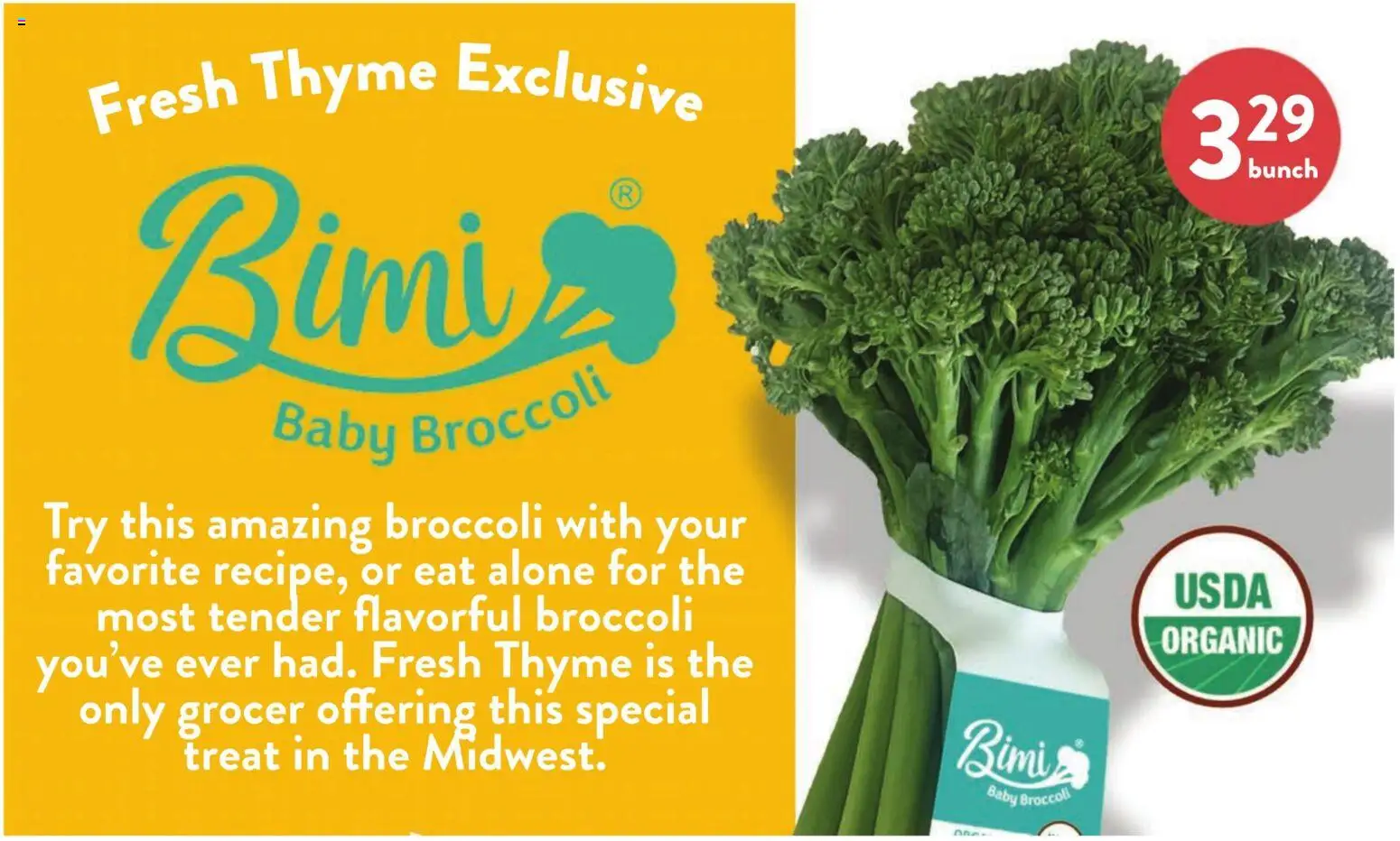 Fresh Thyme Weekly Ad - KY - valid from 21.01.2026 | Page: 6 | Products: Broccoli