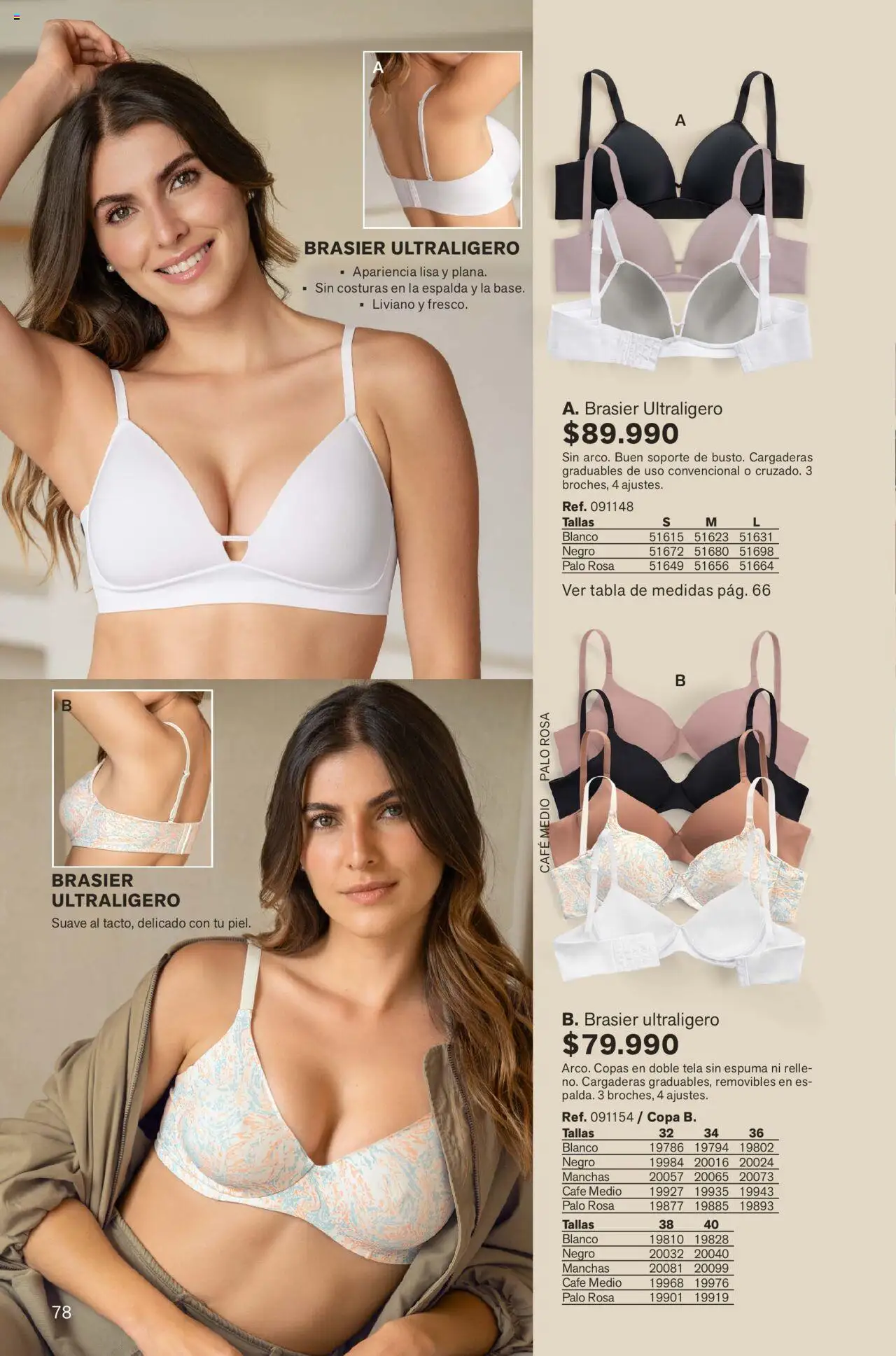 Leonisa revista - valida desde el 01.09.2025 | Página: 78 | Productos: Espuma, Brasier, Café