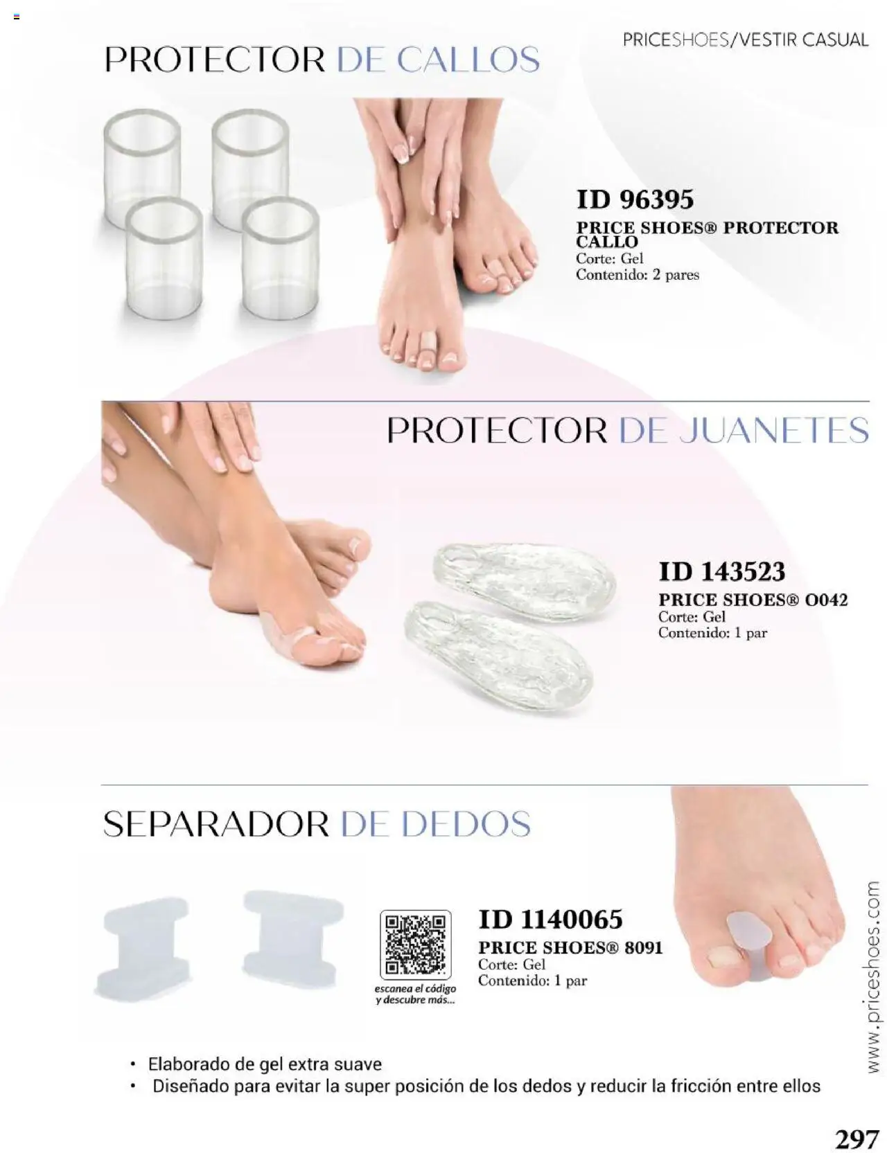 Nuevas ofertas de Price Shoes válidas en toda la República Mexicana desde el 05.08.2024. ¡Encuentra las mejores ofertas en Price Shoes catálogo Vestir Casual ! | Página: 297 | Productos: Separador de dedos