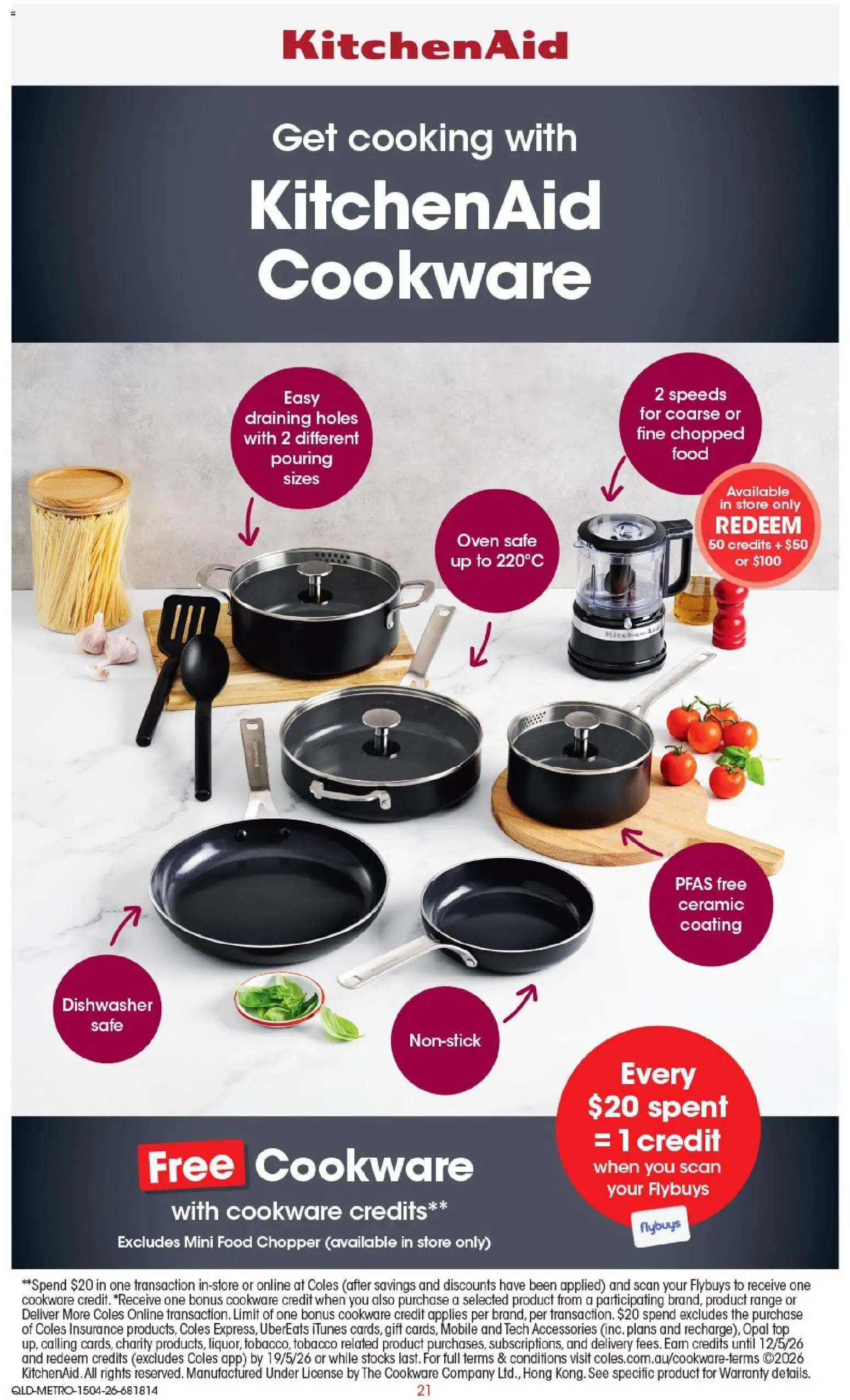 Coles catalogue - valid from 15.04.2026 | Page: 21 | Products: Opal, Oven, Safe, Dishwasher