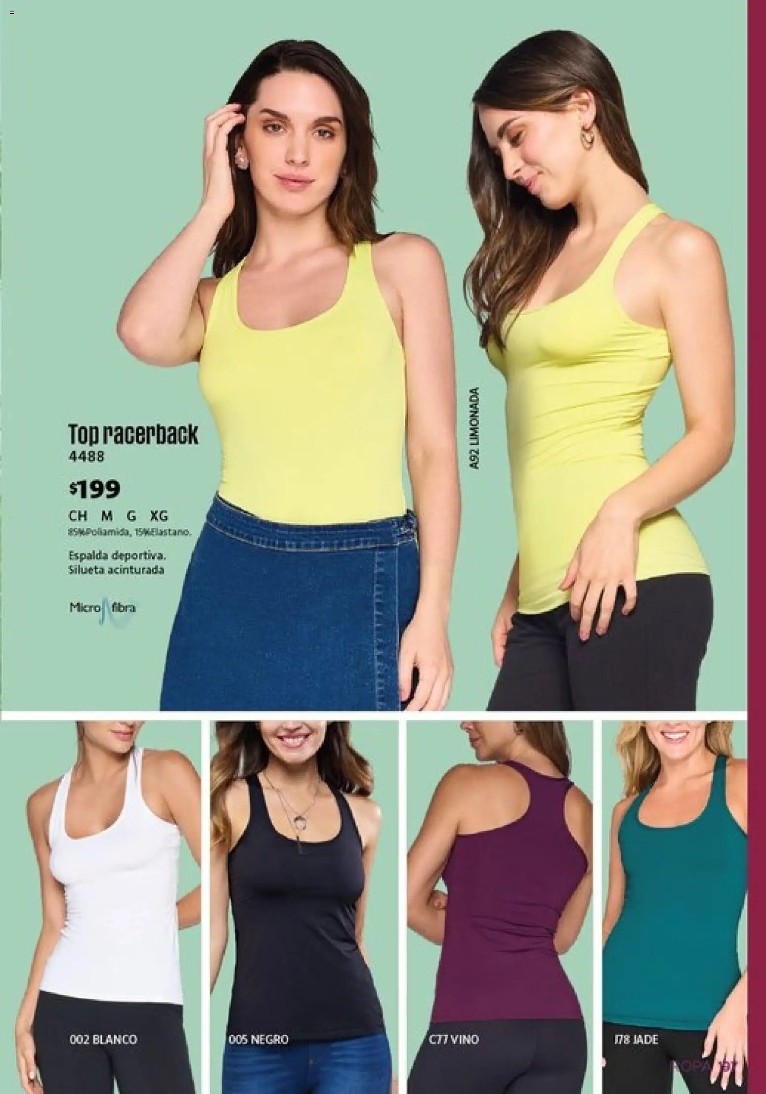 Nuevas ofertas de Ilusión válidas en toda la República Mexicana desde el 01.03.2026. ¡Encuentra las mejores ofertas en Ilusión catálogo Primavera! | Página: 199 | Productos: Top, Vino