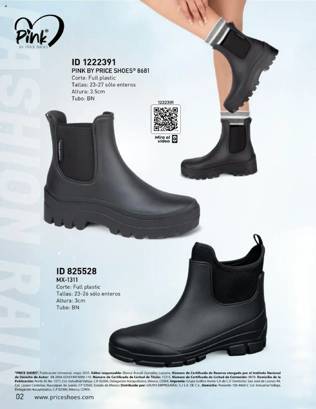 Nuevas ofertas de Price Shoes válidas en toda la República Mexicana desde el 22.05.2025. ¡Encuentra las mejores ofertas en Price Shoes -  Catálogo Botas De Lluvia 2025 ! | Página: 2 | Productos: Video