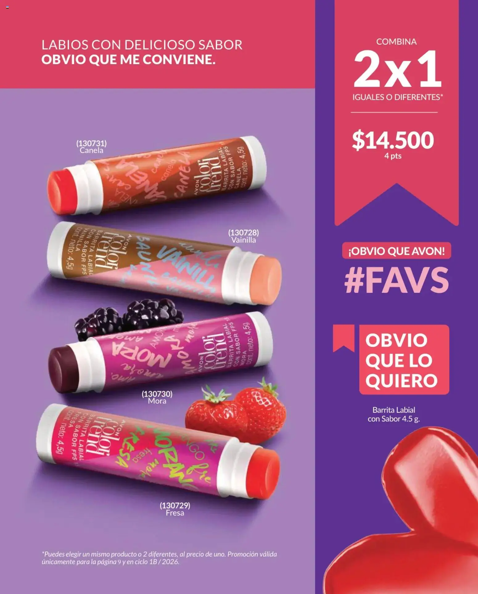 Avon revista - valida desde el 02.01.2026 | Página: 9 | Productos: Fresa, Mora