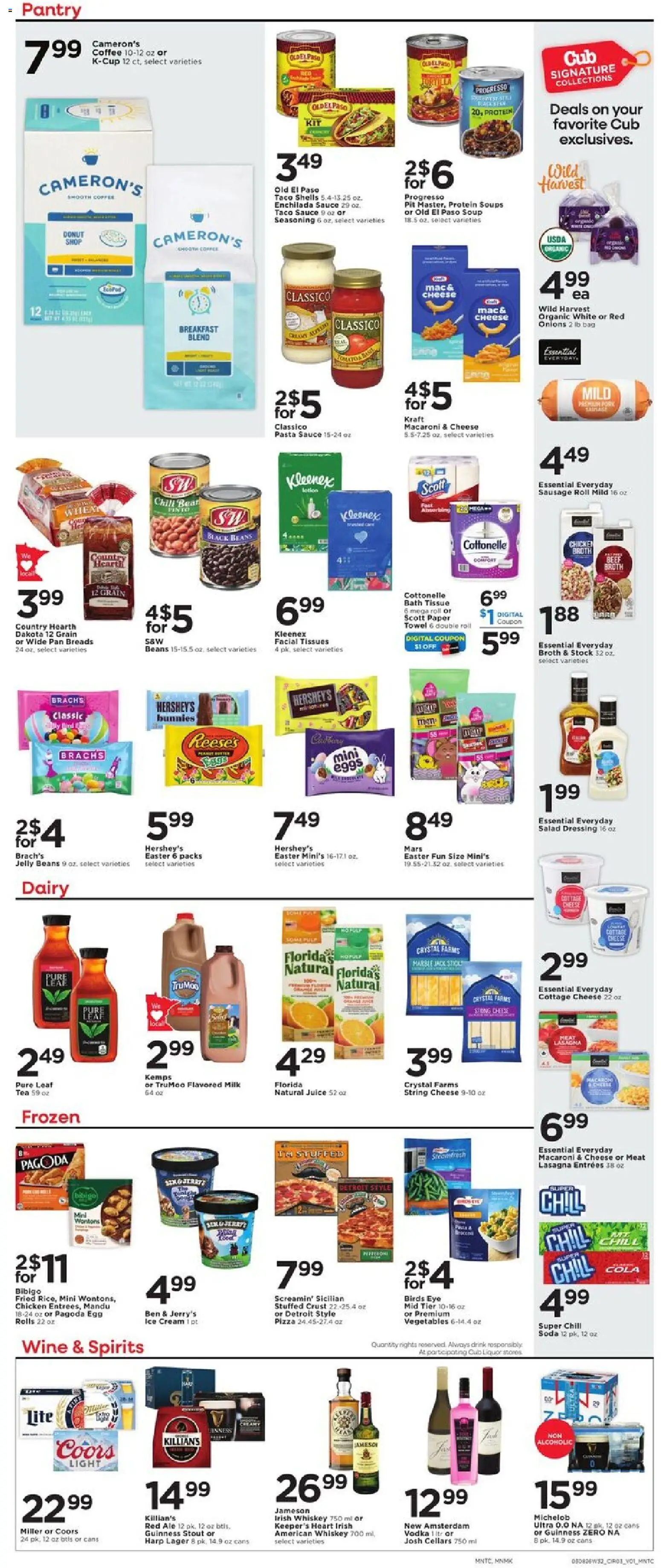 Cub Foods Weekly Savings - MN - valid from 08.03.2026 | Page: 5 | Products: Bath, Pasta, Cream, Salad