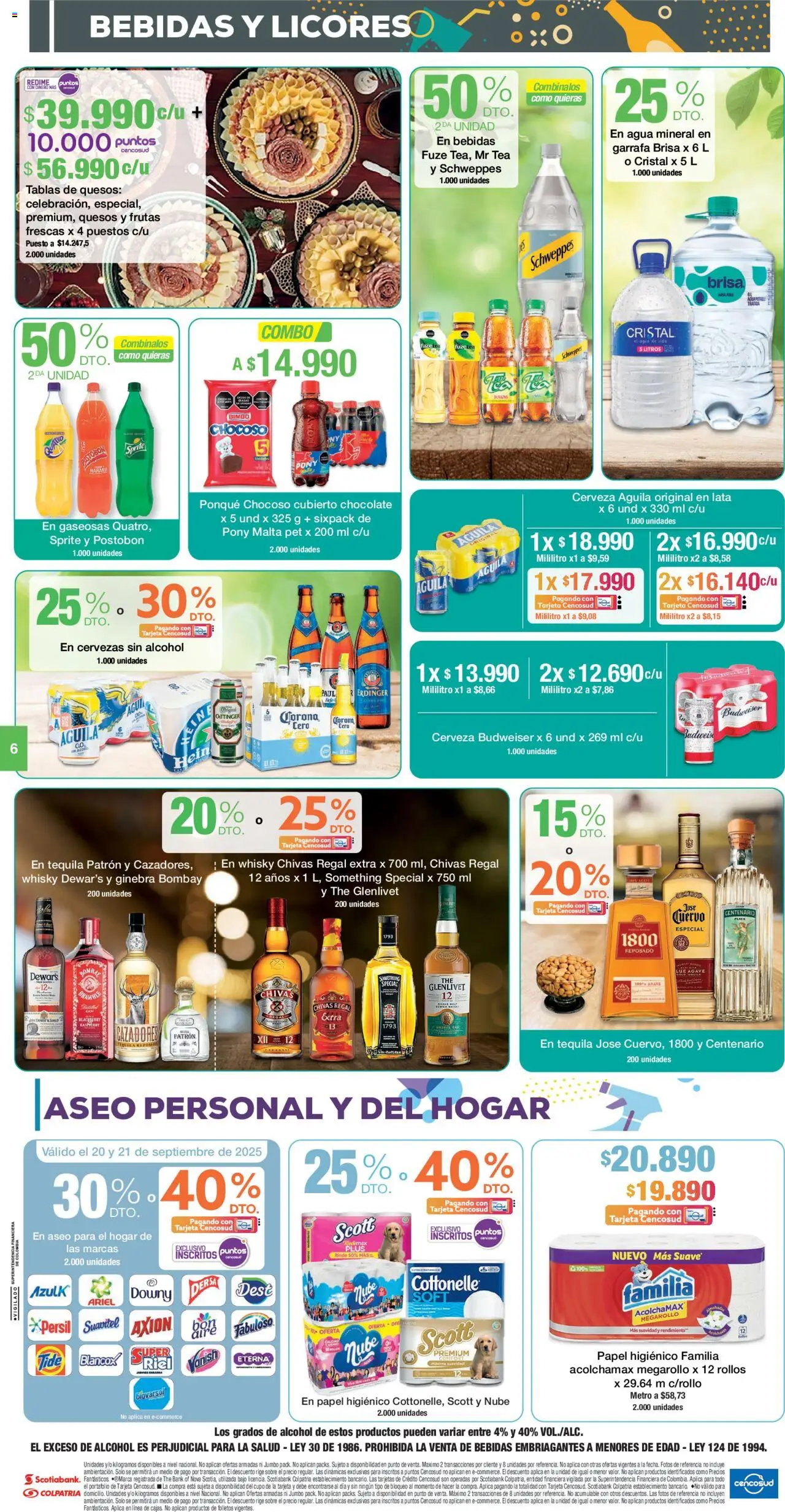 Jumbo revista - valida desde el 19.09.2025 | Página: 6 | Productos: Ponqué, Tequila, Cadena, Tintura