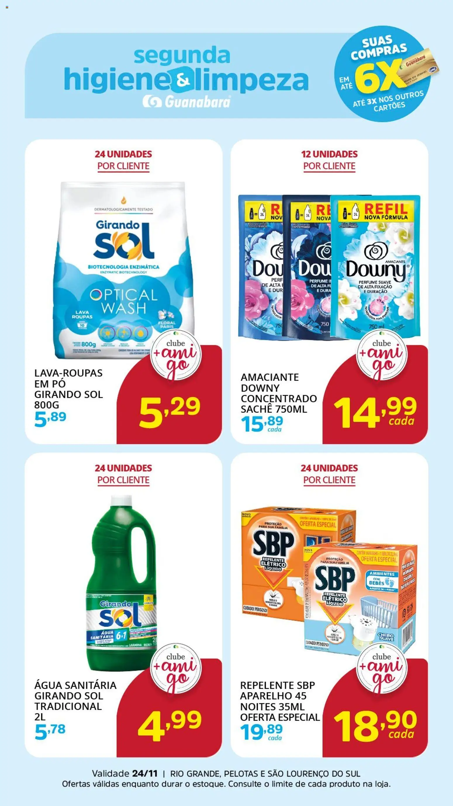 Supermercado Guanabara Folheto - válido de 24.11.2025 | Página: 2 | Produtos: Perfume, Roupas, Amaciante, Água sanitária