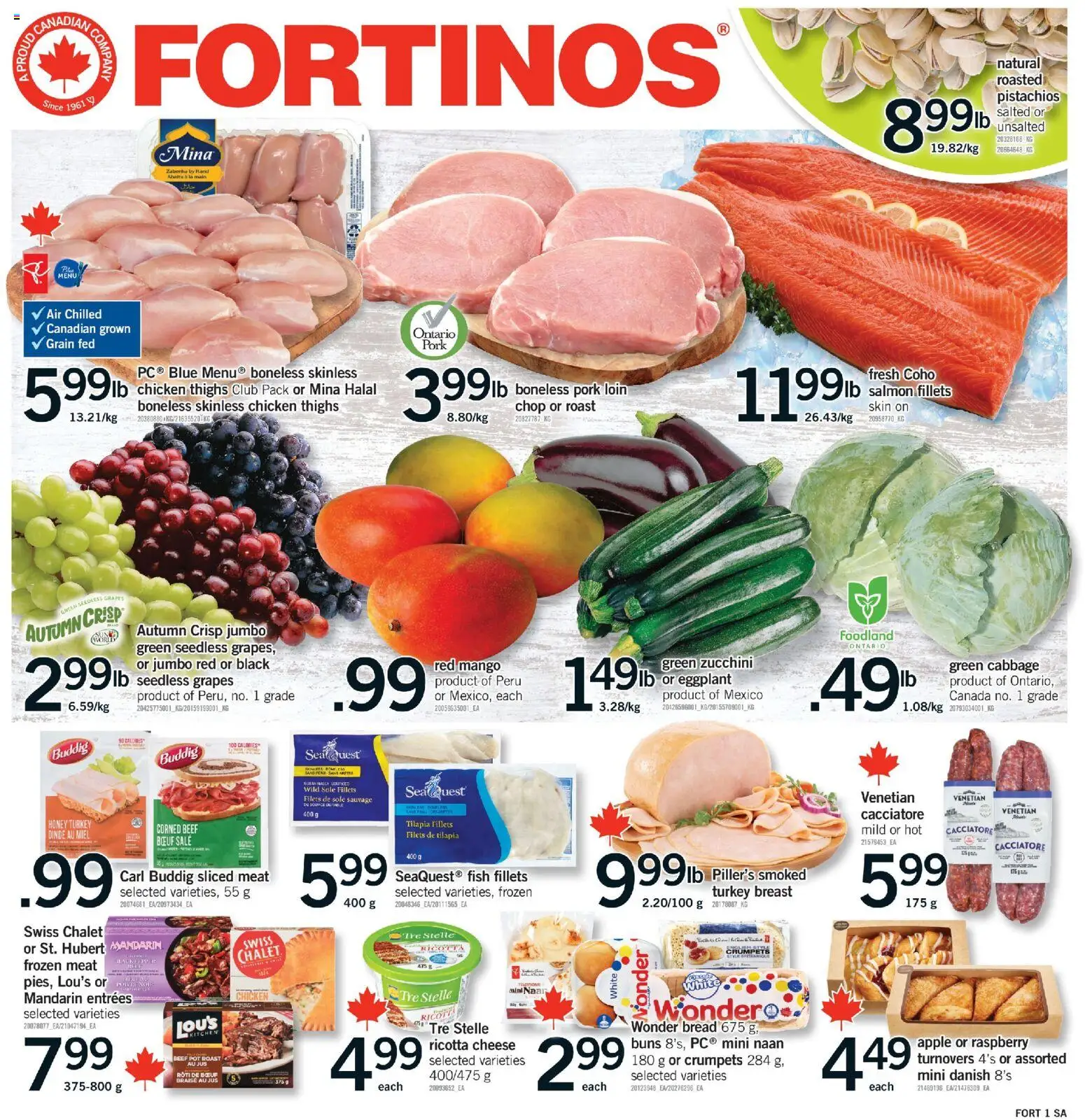 Fortinos flyer valid from 26.02.2026 | Page: 1 | Products: Beef, Turkey, Chicken, Pork