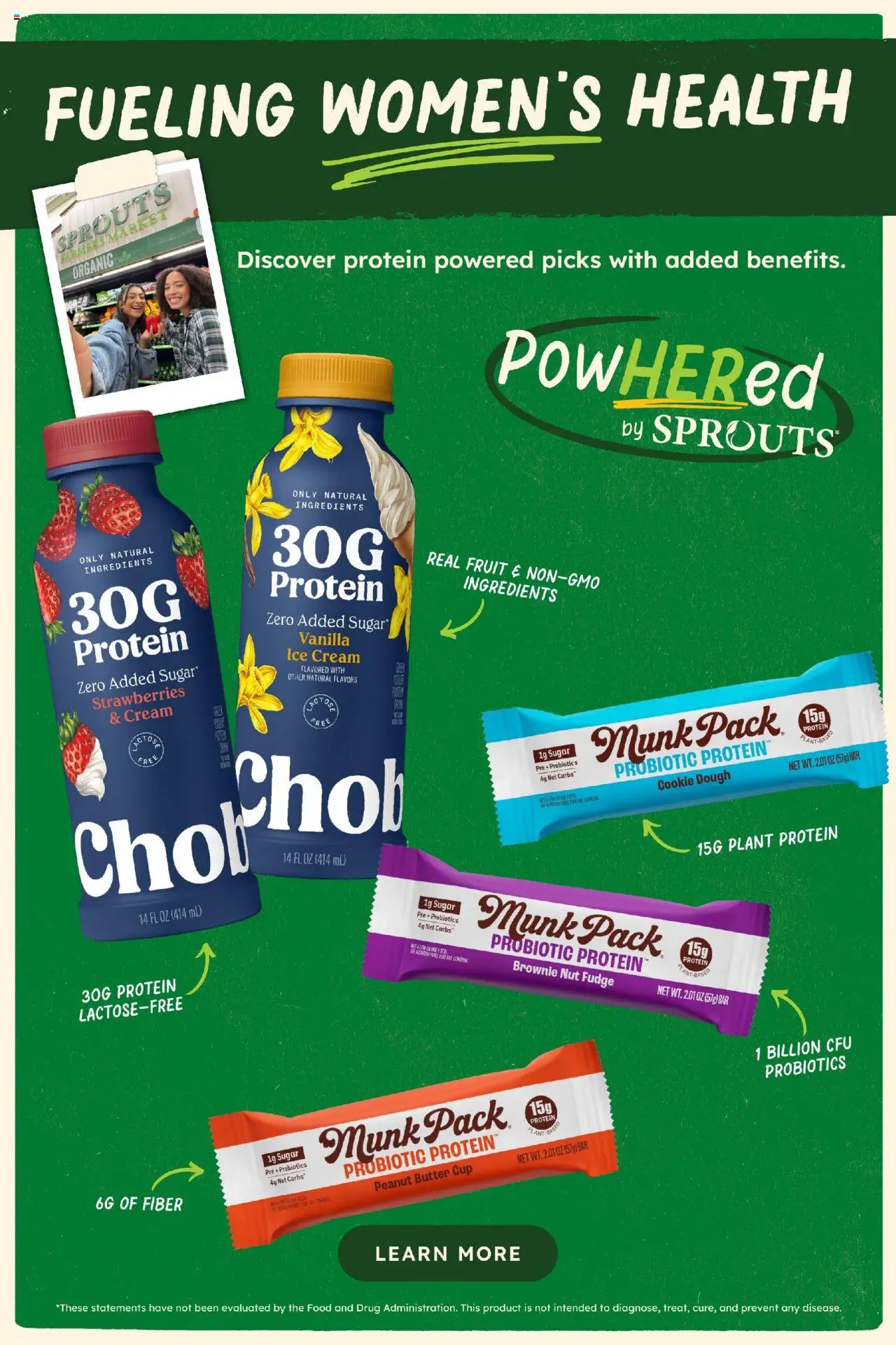 Sprouts Monthly Ad - valid from 24.09.2025 | Page: 4 | Products: Probiotics, Strawberries, Ice cream, Sugar