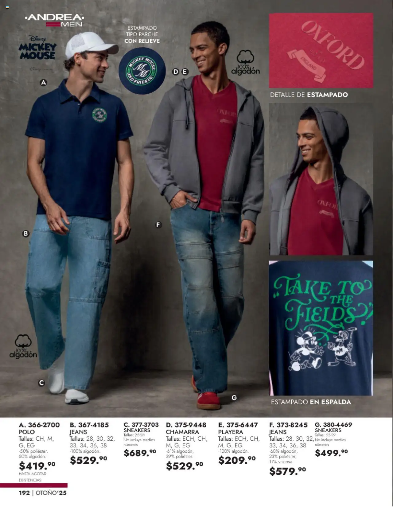Nuevas ofertas de Andrea válidas en toda la República Mexicana desde el 24.08.2025. ¡Encuentra las mejores ofertas en Andrea - Catálogo Vestir Caballero! | Página: 30 | Productos: Chamarra, Mouse, Algodón, Playera
