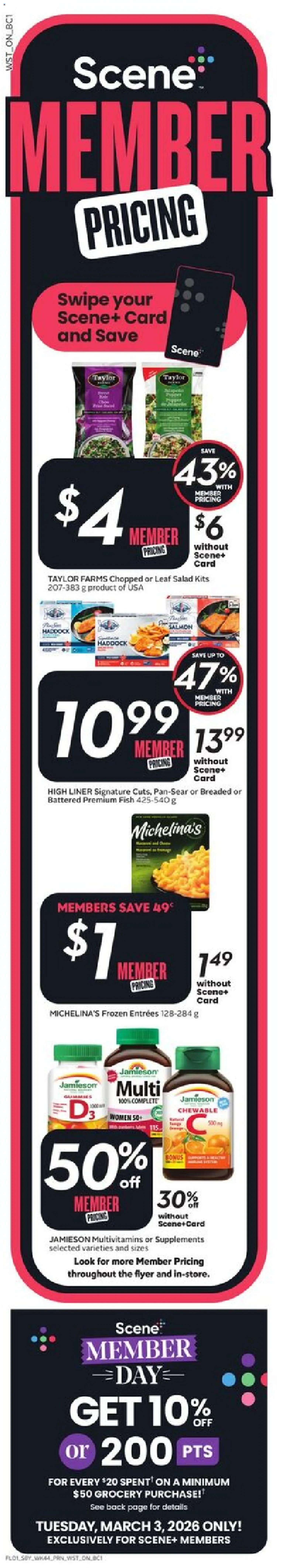 Safeway flyer valid from 26.02.2026 | Page: 2 | Products: Fish, Salad