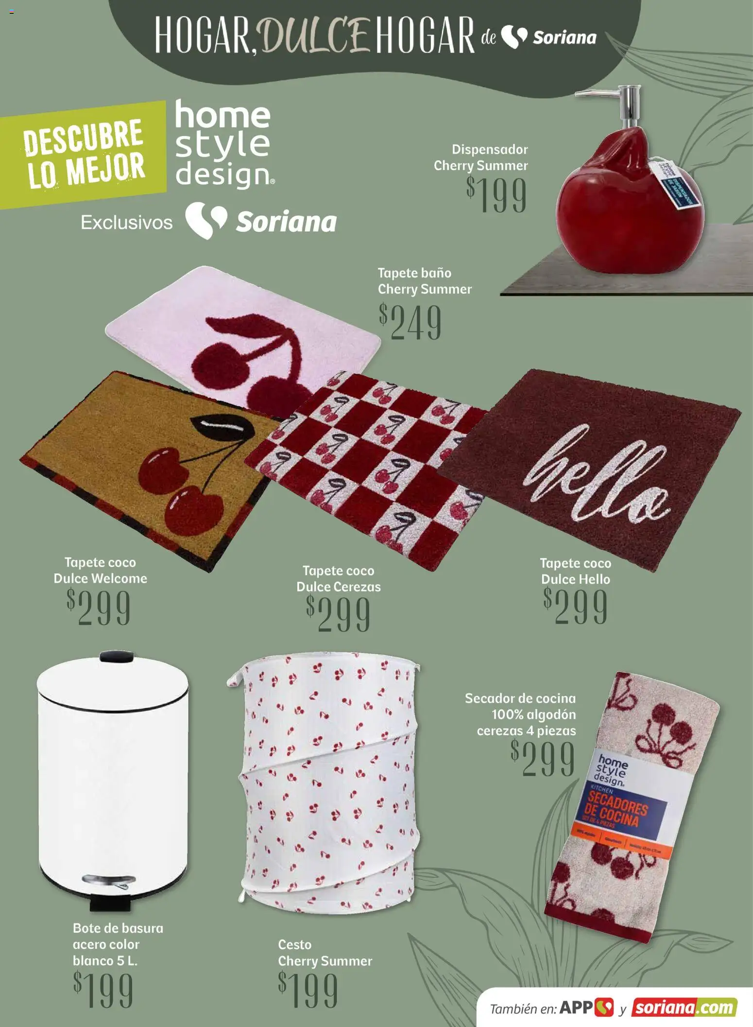 Nuevas ofertas de Soriana válidas en toda la República Mexicana desde el 15.04.2026. ¡Encuentra las mejores ofertas en Soriana Hogar Dulce Hogar Híper Nacional! | Página: 25 | Productos: Cocina, Algodón, Baño, Bote de basura