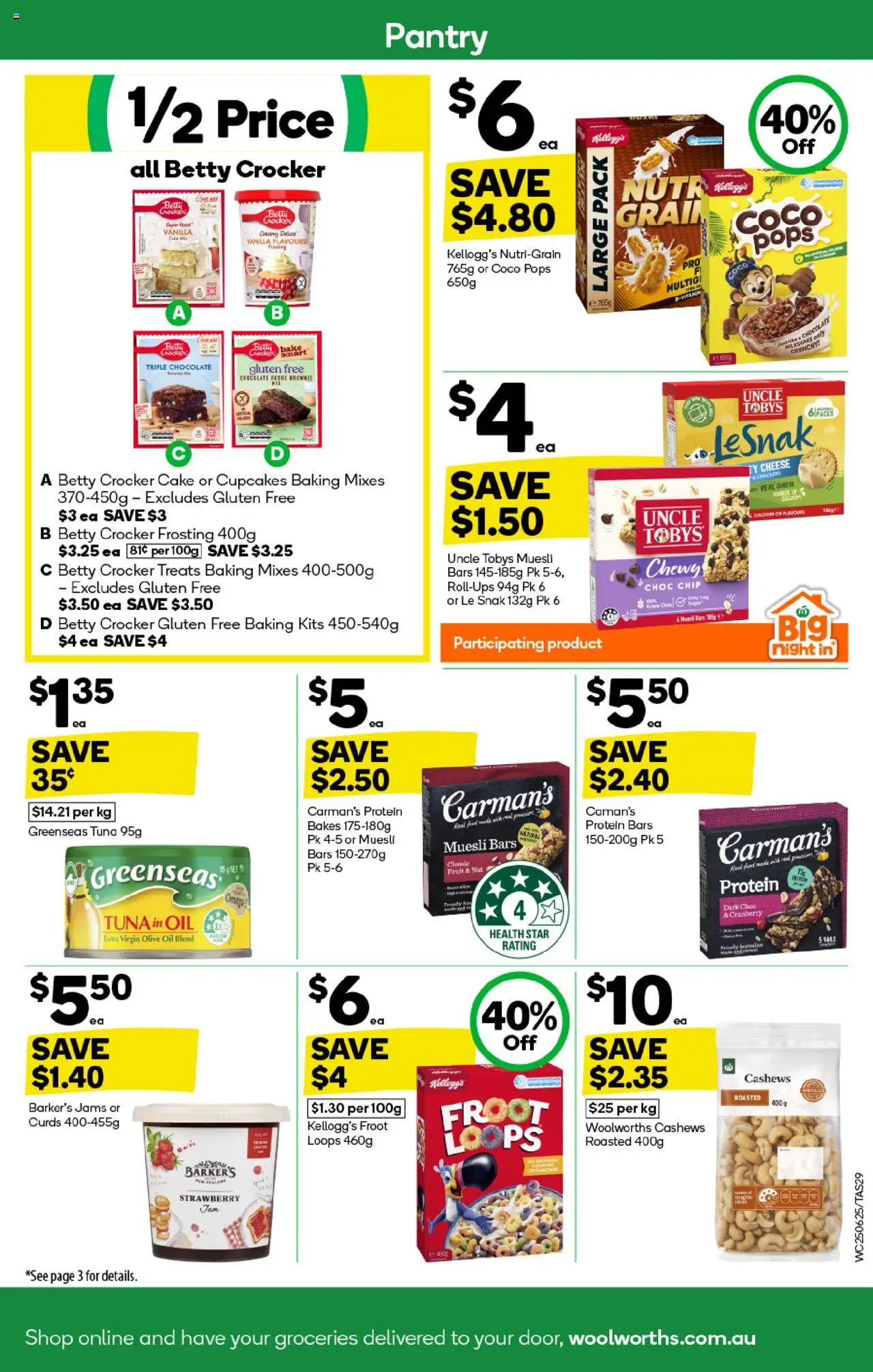 Woolworths catalogue - valid from 25.06.2025 | Page: 29 | Products: Crackers, Oil, Frosting, Chocolate