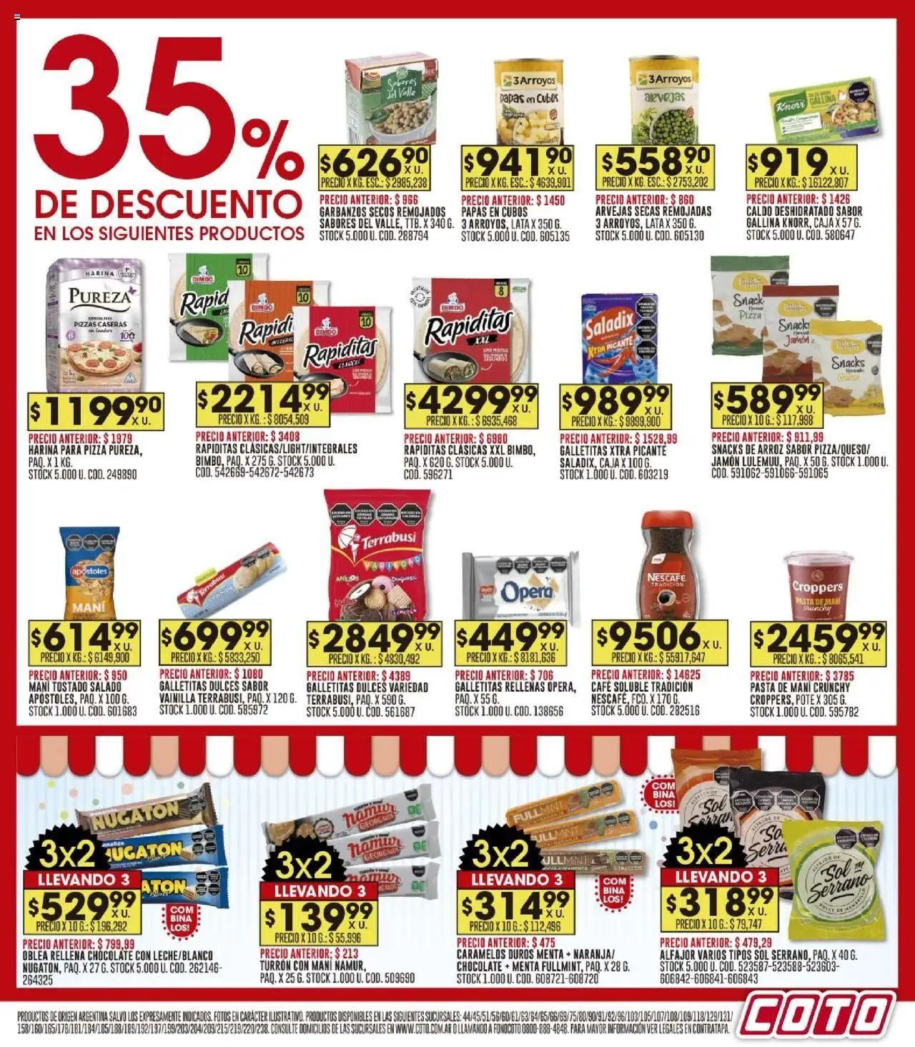 Coto - Ofertas │ válido desde el 22.09.2025 | Página: 11 | Productos: Galletitas, Café, Chocolate, Pasta