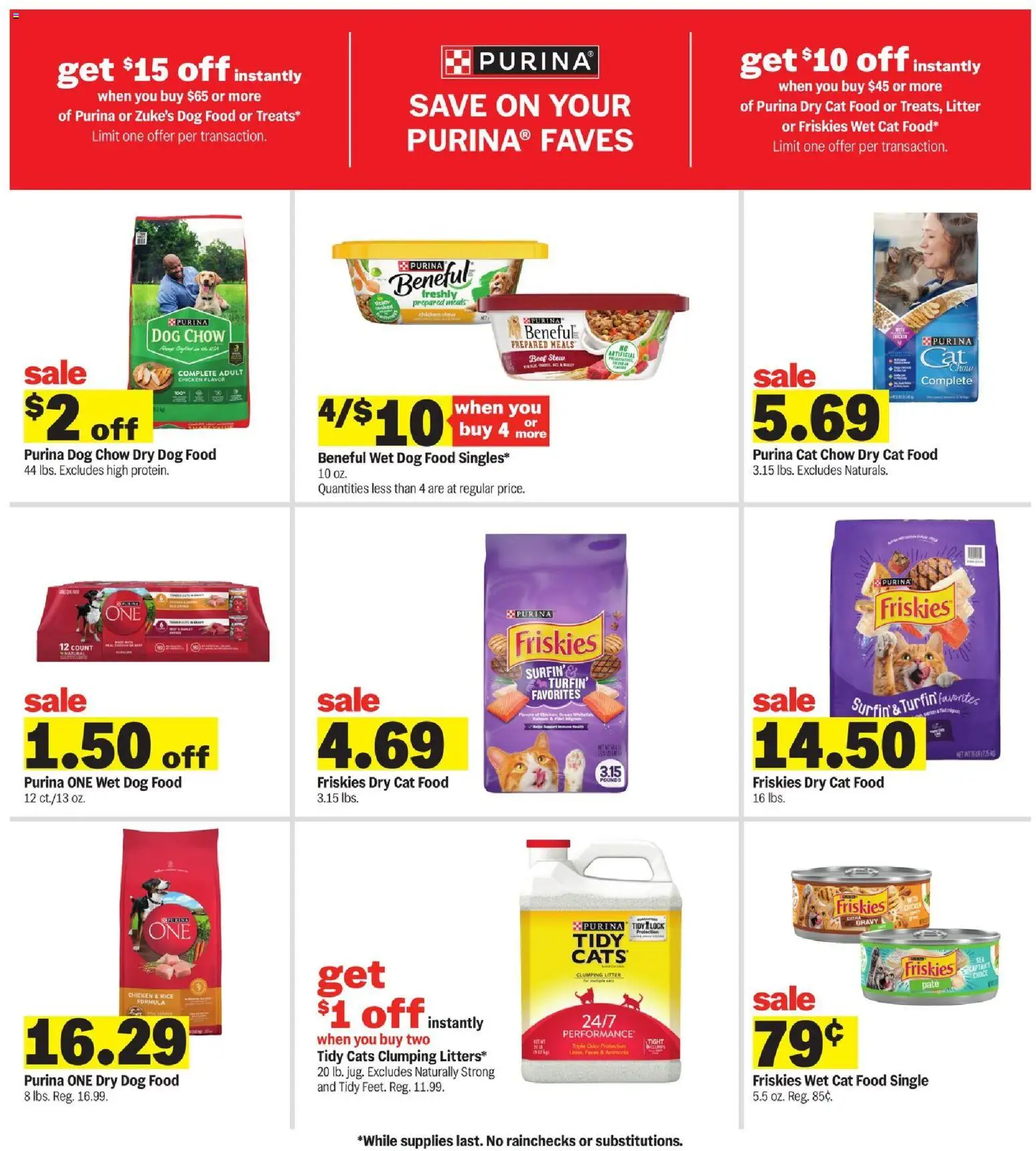 Meijer Weekly Ad - MI - valid from 10.12.2025 | Page: 38 | Products: Dog Food, Cat Food, Rice, Beef