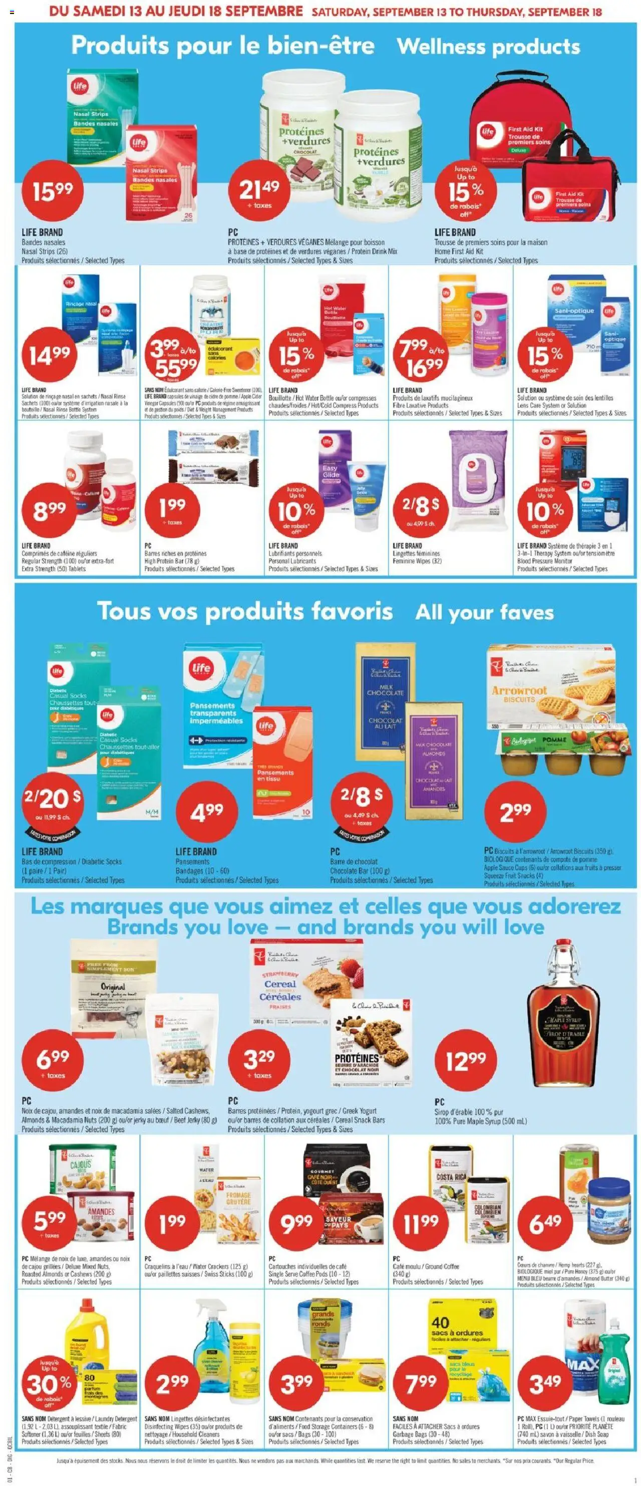 Pharmaprix flyer valid from 13.09.2025 | Page: 16 | Products: Beef, Nuts, Detergent, Chocolate